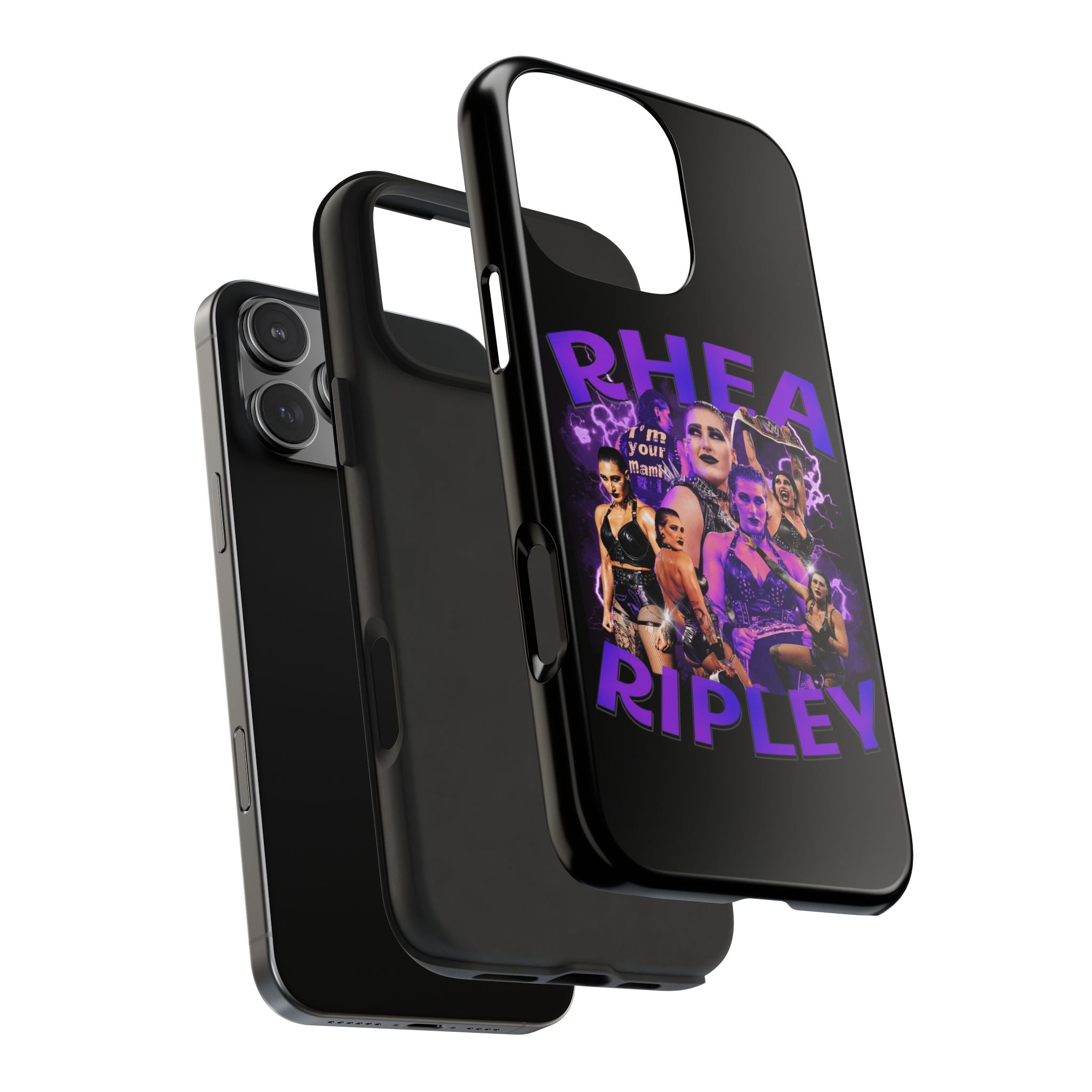 Rhea Ripley Graphic Portrait Design, iPhone and Samsung Case Cool Graphic Sports Fan Phone Case