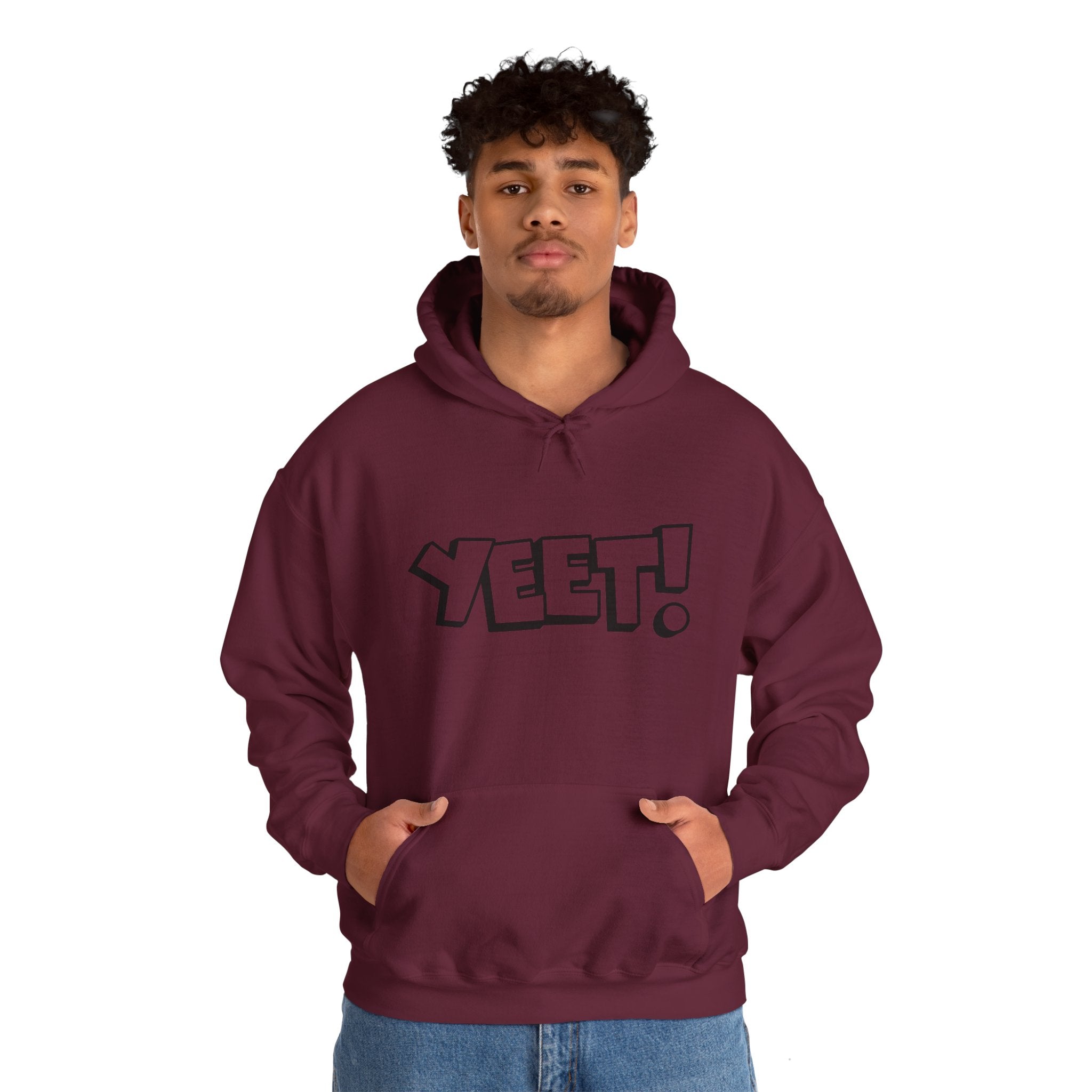 Yeet Graphic Hoodies, Gift for Her - Gift for Him, Sports Fan Wrestling Unisex Hooded Sweatshirt, Casual Outwear