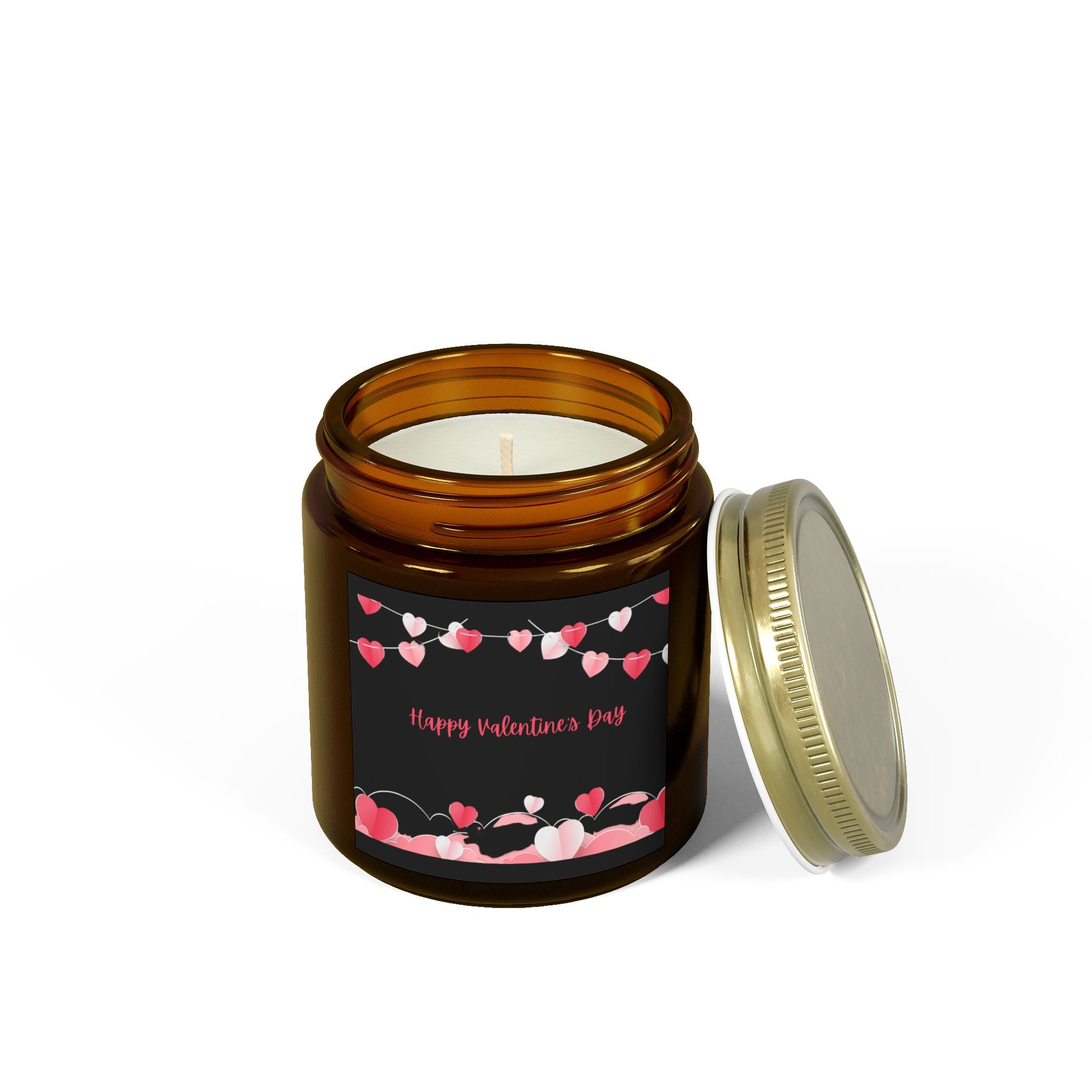 Cute Happy Valentine's Day Candle, Scented Candles, Luxury Candles Gifts for Women, Stress Relief Luxury Aromatherapy Candles, Romantic Candle Valentines Day Gifts for Her