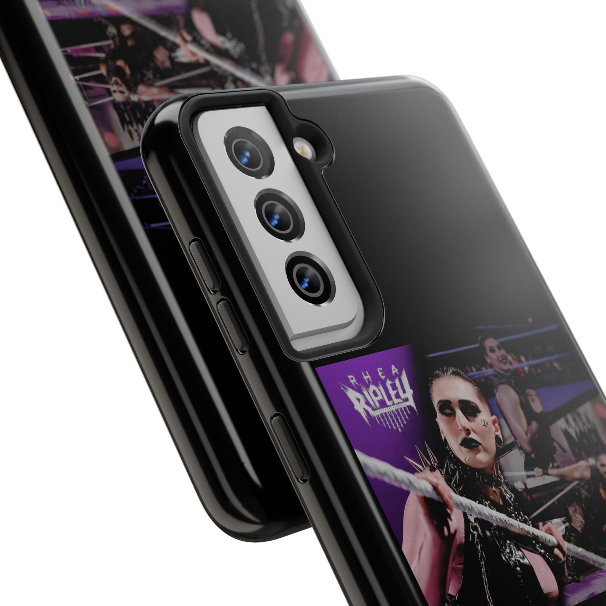 Rhea Ripley Wrap Graphic Portrait Design, iPhone and Samsung Case Cool Graphic Sports Fan Phone Case