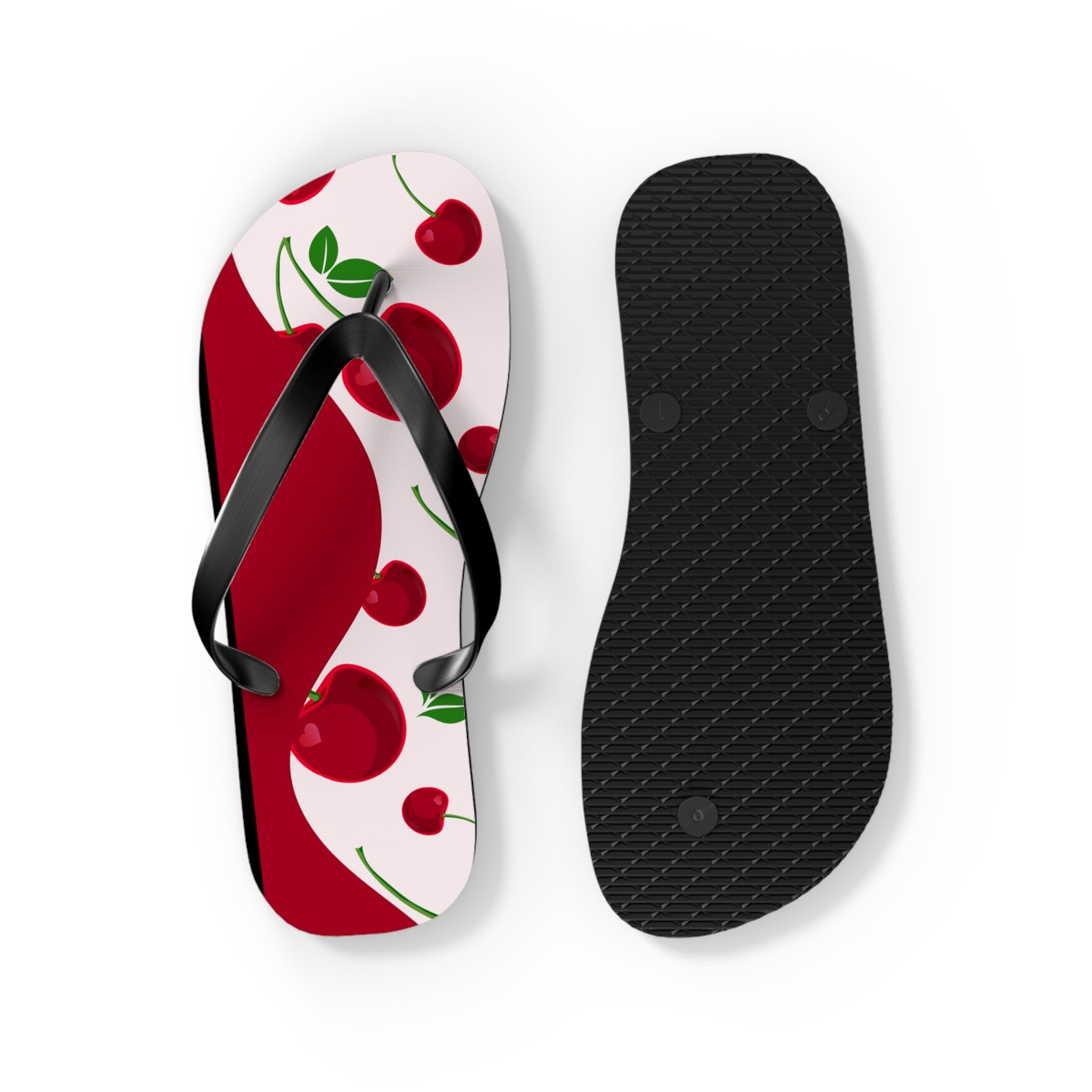 Red Cherries, Flip Flops for Women, Cute Designs, Everyday Use, Indoor Sleepers