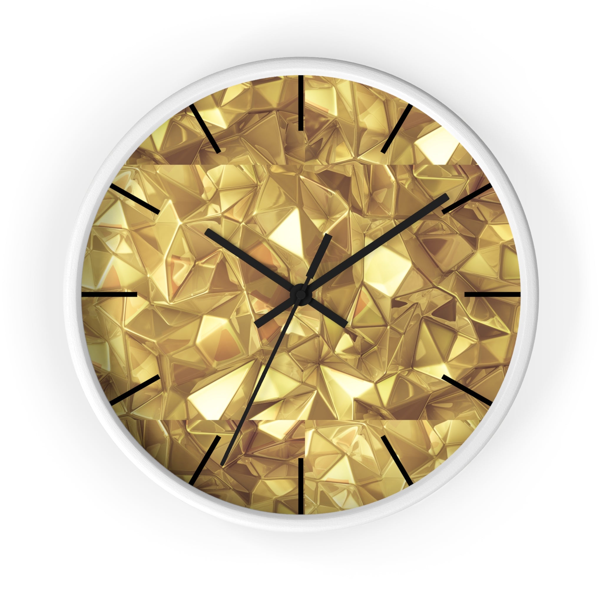 Gold Elegant Wall Clock, Home Decor, Wall Art, Modern Decor for Home, Office, and Living Room