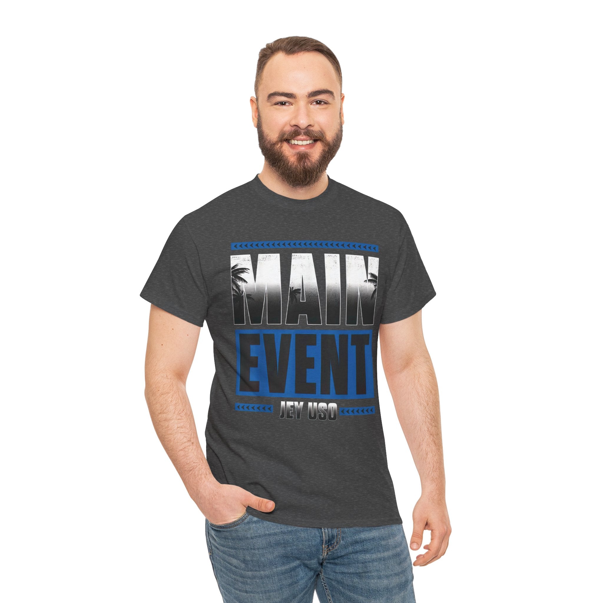 Main Event Uso Wrestling T-Shirt, Heavy Cotton Tee, Unisex Shirt, Wrestling Fan Gift, Graphic Tee