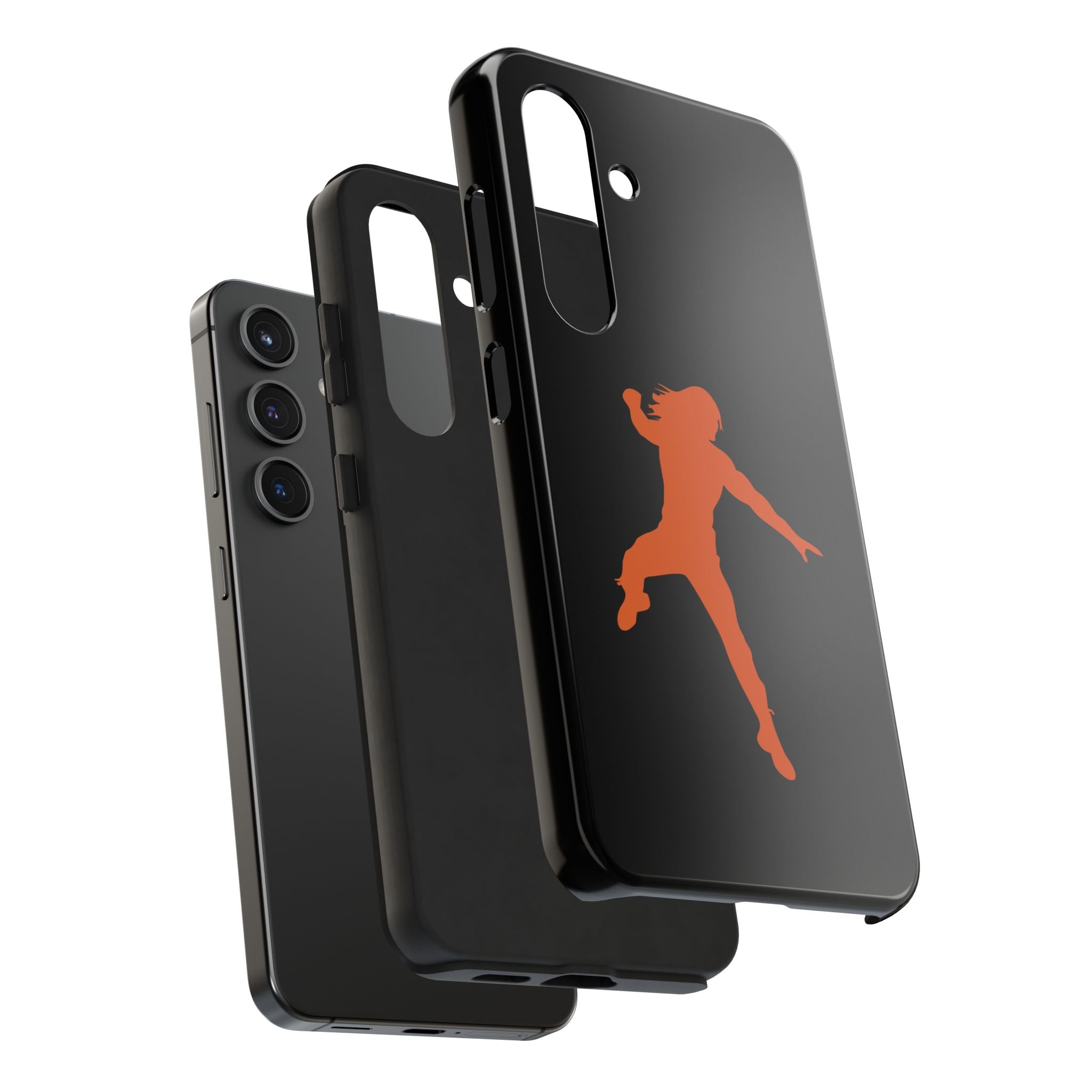 Roman Reigns Jump Orange Graphic Design, iPhone and Samsung Case Cool Graphic Sports Fan Phone Case