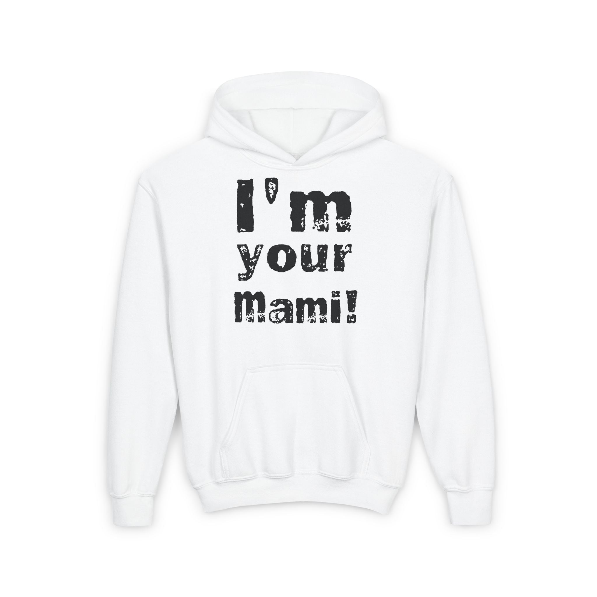 Black " I'm Your Mami " Rhea Ripley Shirt Design, Sports Fan Kids Hoodies - Youth Heavy Blend Hooded Sweatshirt, Unisex Wrestling Fan Hoodies, Gift for Her-Him, Casual Outwear