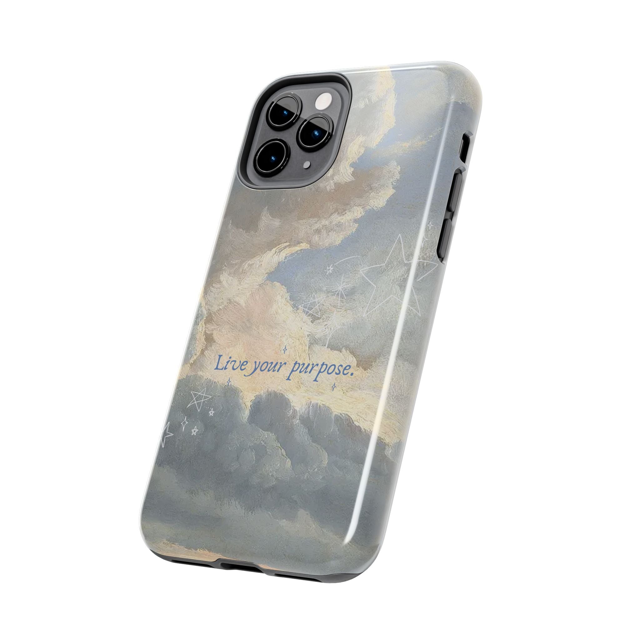 Live Your Purpose, Elegant Phone Cases, Stylish Phone Covers, Chic Phone Protectors, Fashionable Case for Her, Trendy Smartphone Accessories