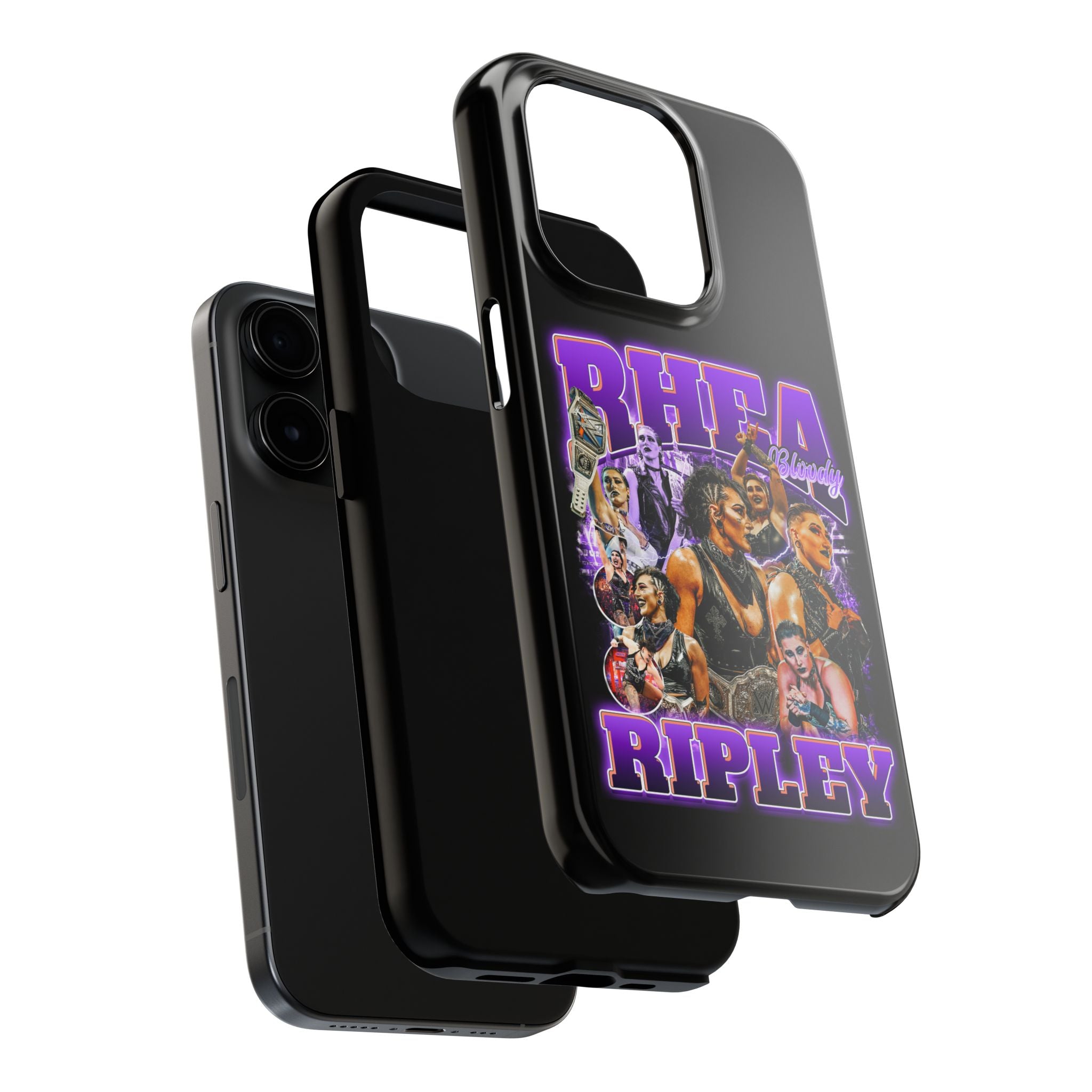 Rhea Ripley Graphic Portrait Design, iPhone and Samsung Case Cool Graphic Sports Fan Phone Case