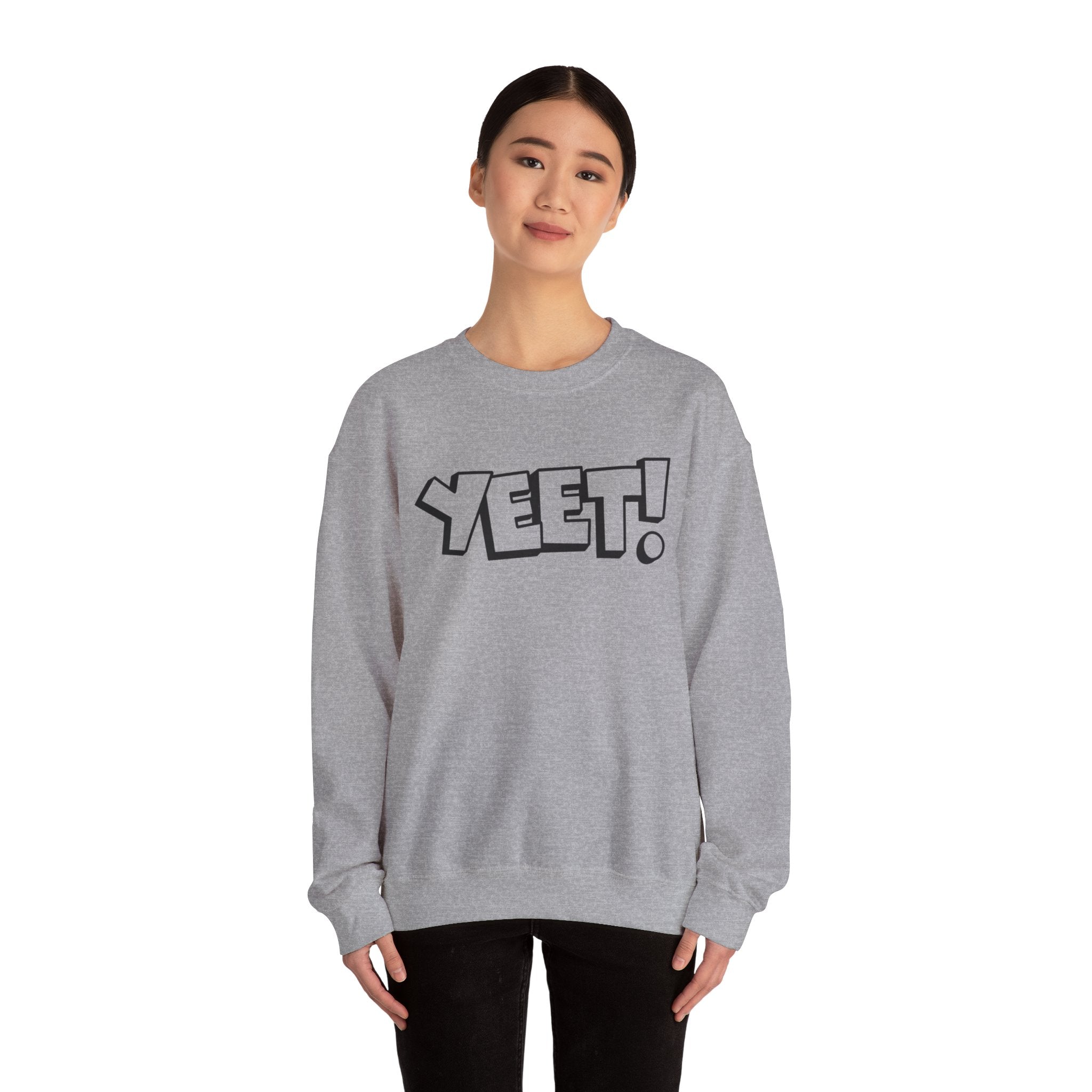 Yeet! Shirt Design, Wrestling Fan Unisex Sweatshirt - Gift for Him or Her, Casual Outwear, Graphic Design, Heavy Blend Crewneck Sweatshirt