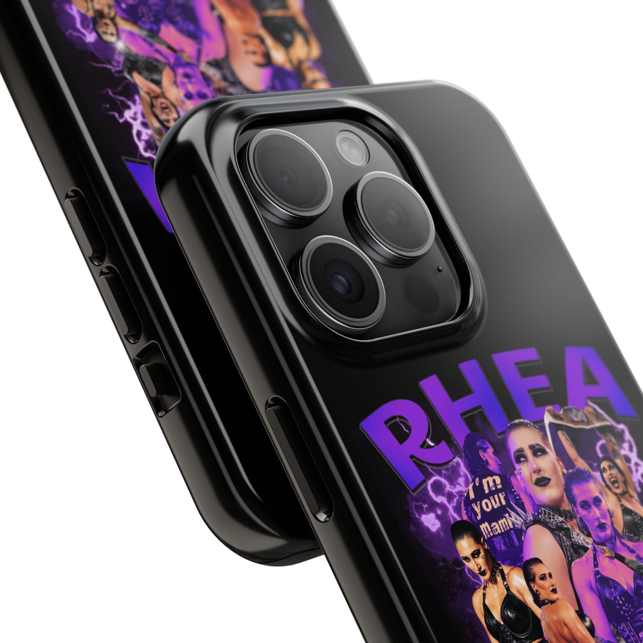 Rhea Ripley Graphic Portrait Design, iPhone and Samsung Case Cool Graphic Sports Fan Phone Case