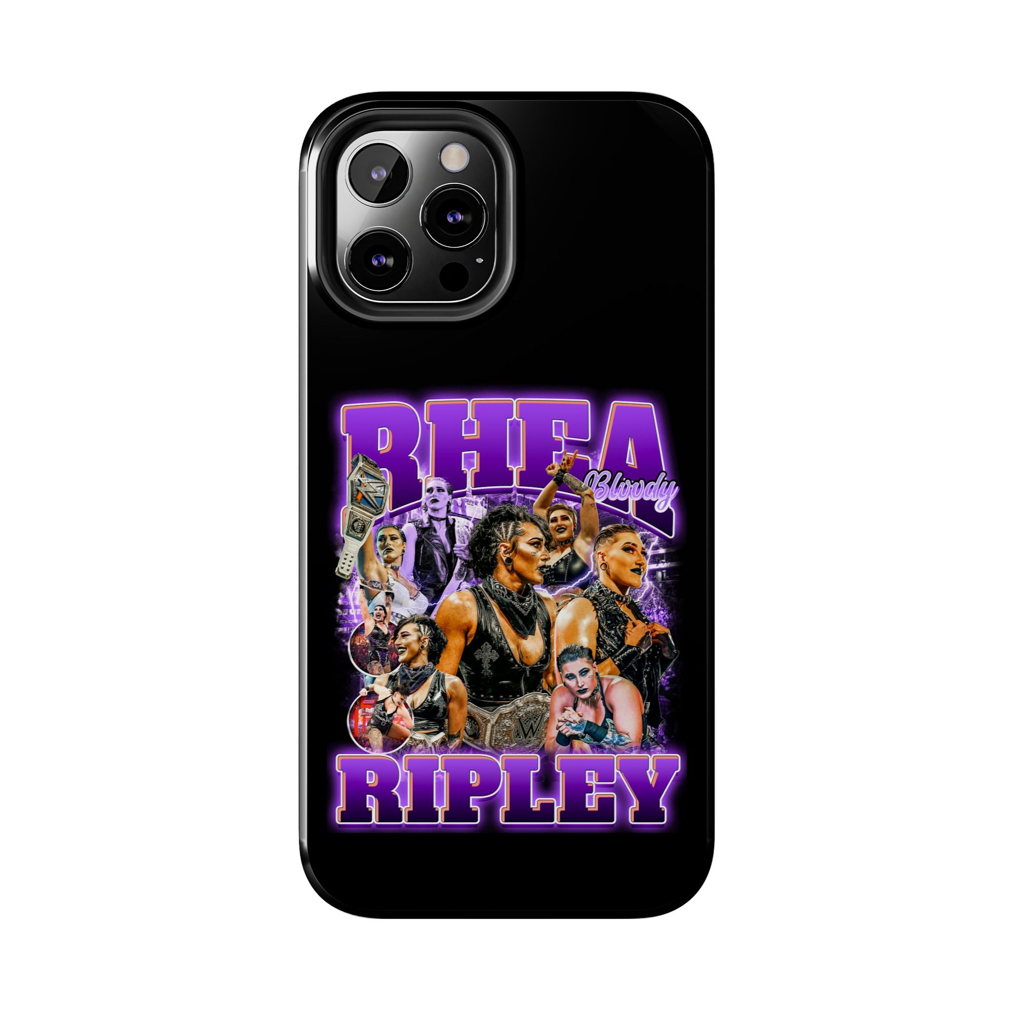 Rhea Ripley Graphic Portrait Design, iPhone and Samsung Case Cool Graphic Sports Fan Phone Case