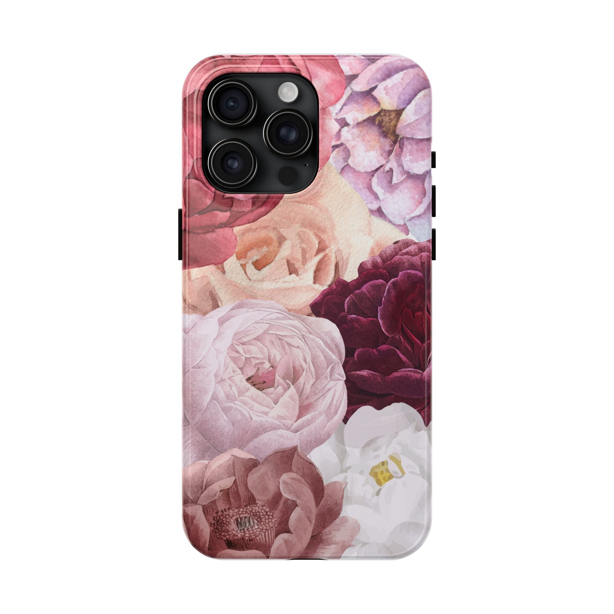 Pink Purple Watercolor Flower, Elegant Phone Cases, Stylish Phone Covers, Chic Phone Protectors, Fashionable Case for Her, Trendy Smartphone Accessories