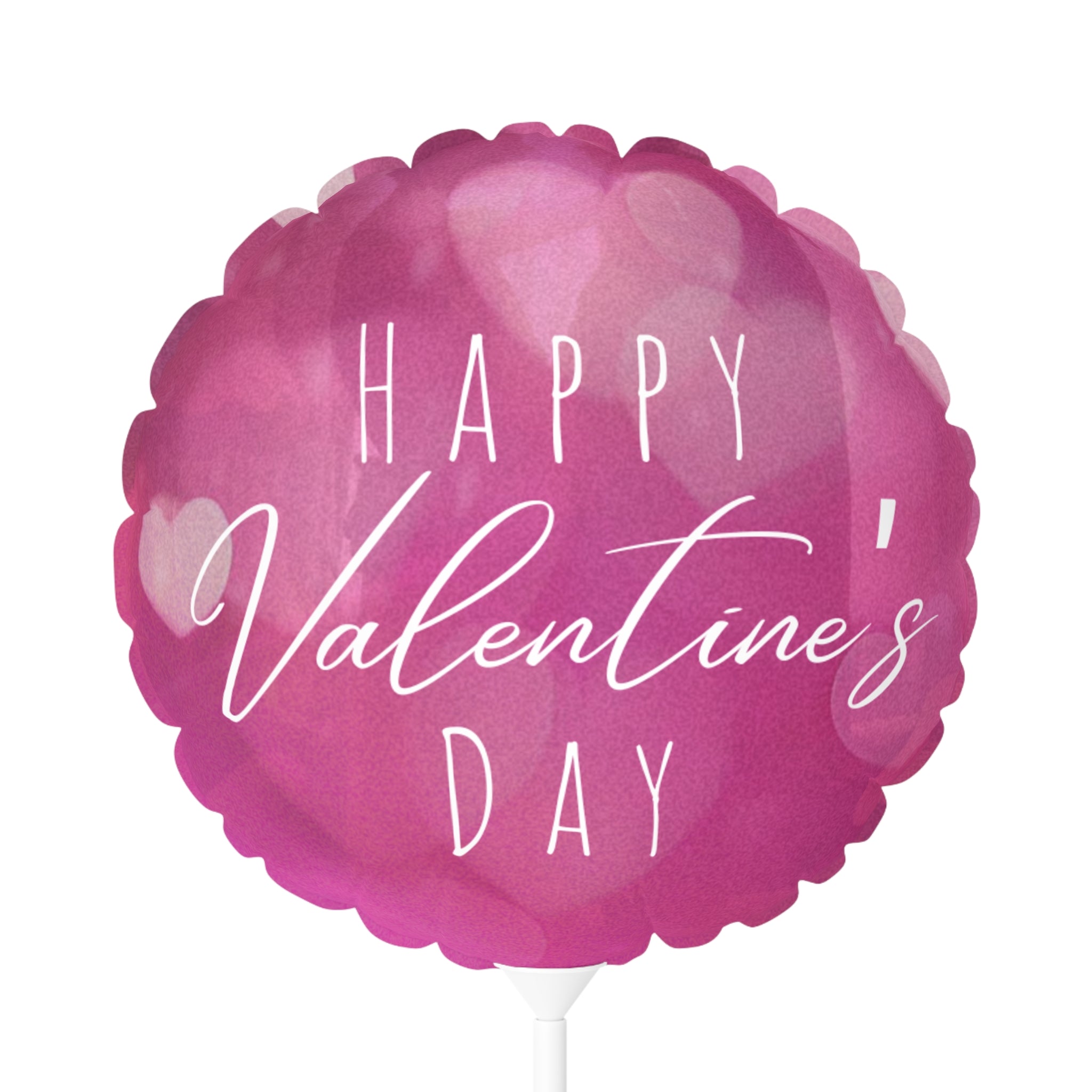 Happy  Valentine's Day- Lovely Pink- Balloons, Romantic Heart-Shaped Decorations and Words, Love Party Supplies, Anniversary Celebration