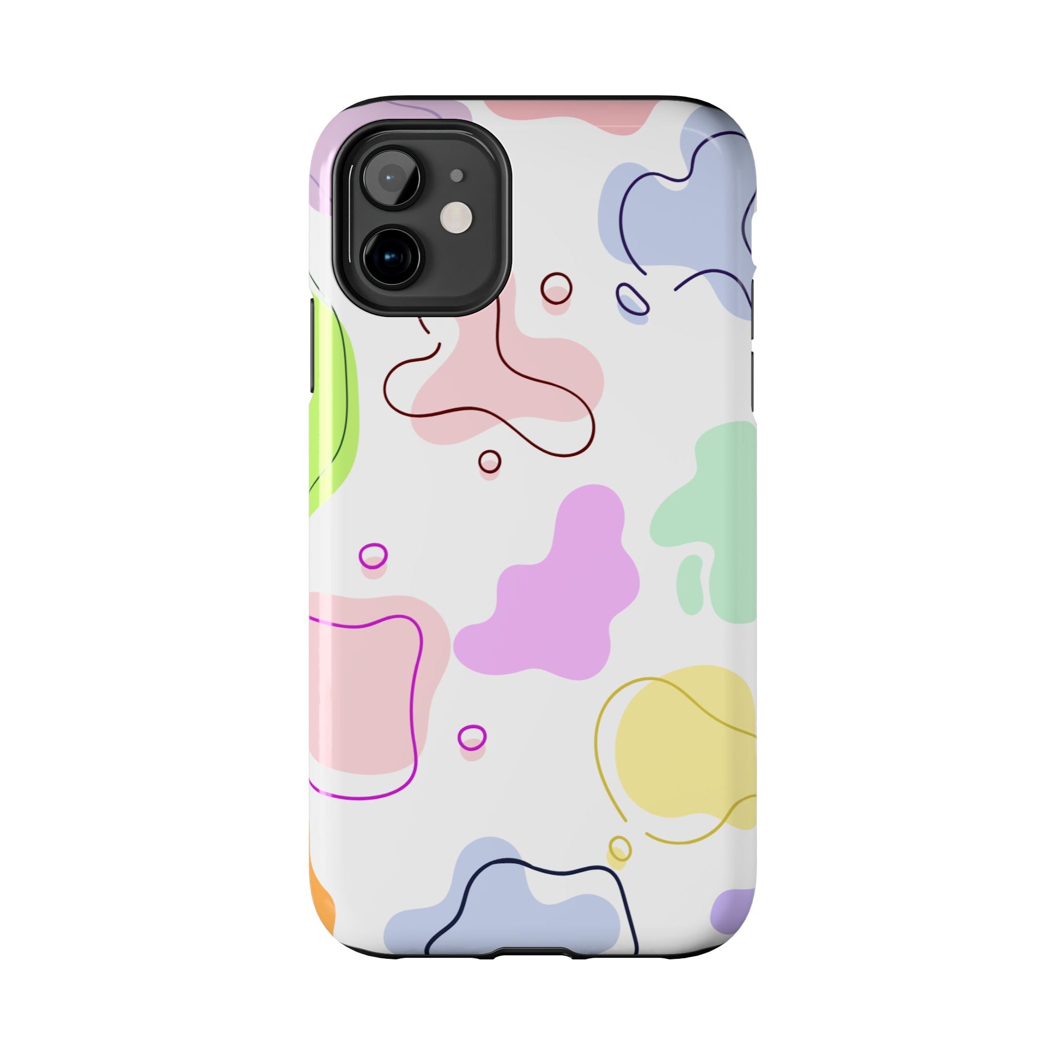 Colorful Pastel Abstract Patern, Elegant Phone Cases, Stylish Phone Covers, Chic Phone Protectors, Fashionable Case for Her, Trendy Smartphone Accessories