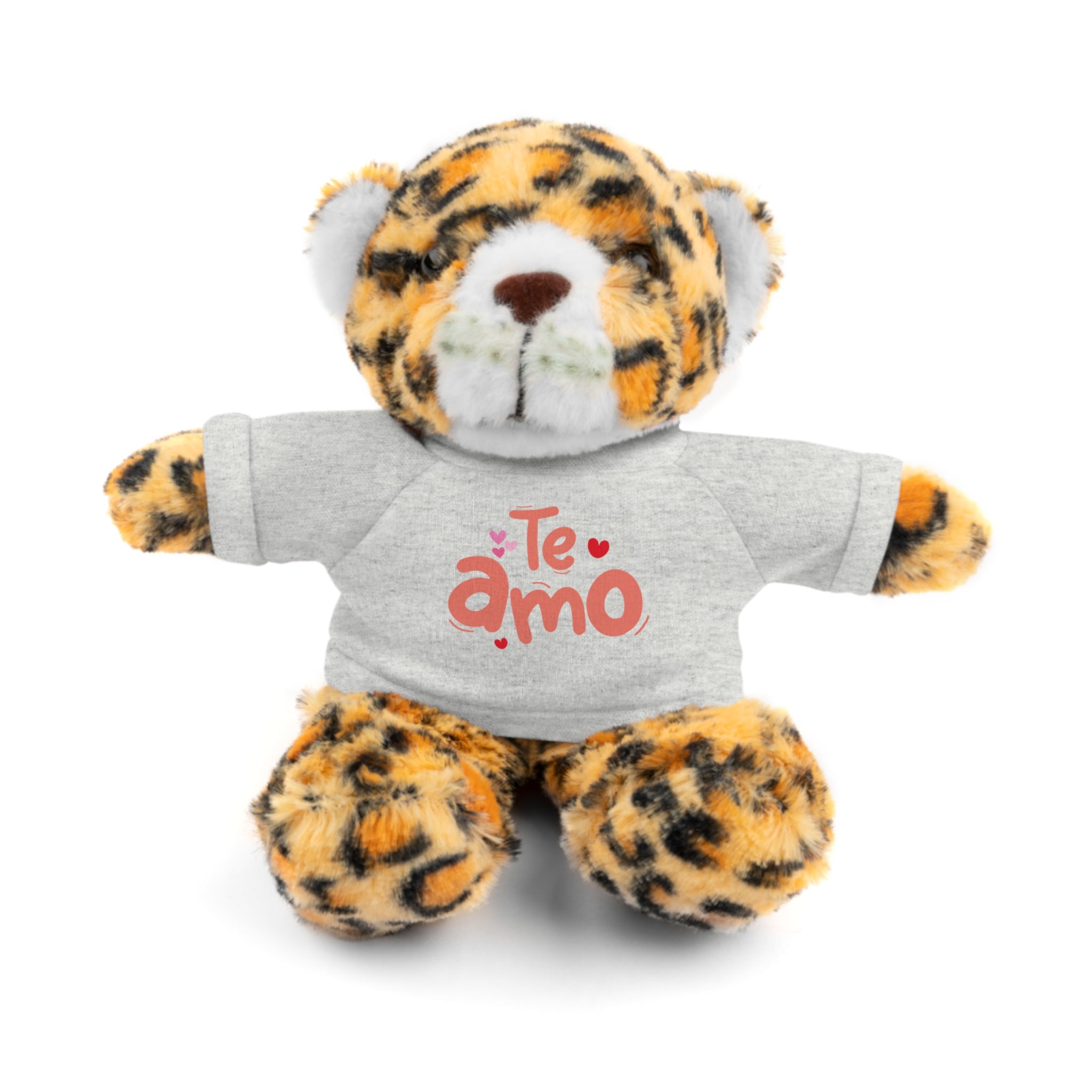 Cute Teddy Bear Plushy, Te Amo, Stuffed Animals Shirt Printed, Suitable for Soft Valentine's Day Gift