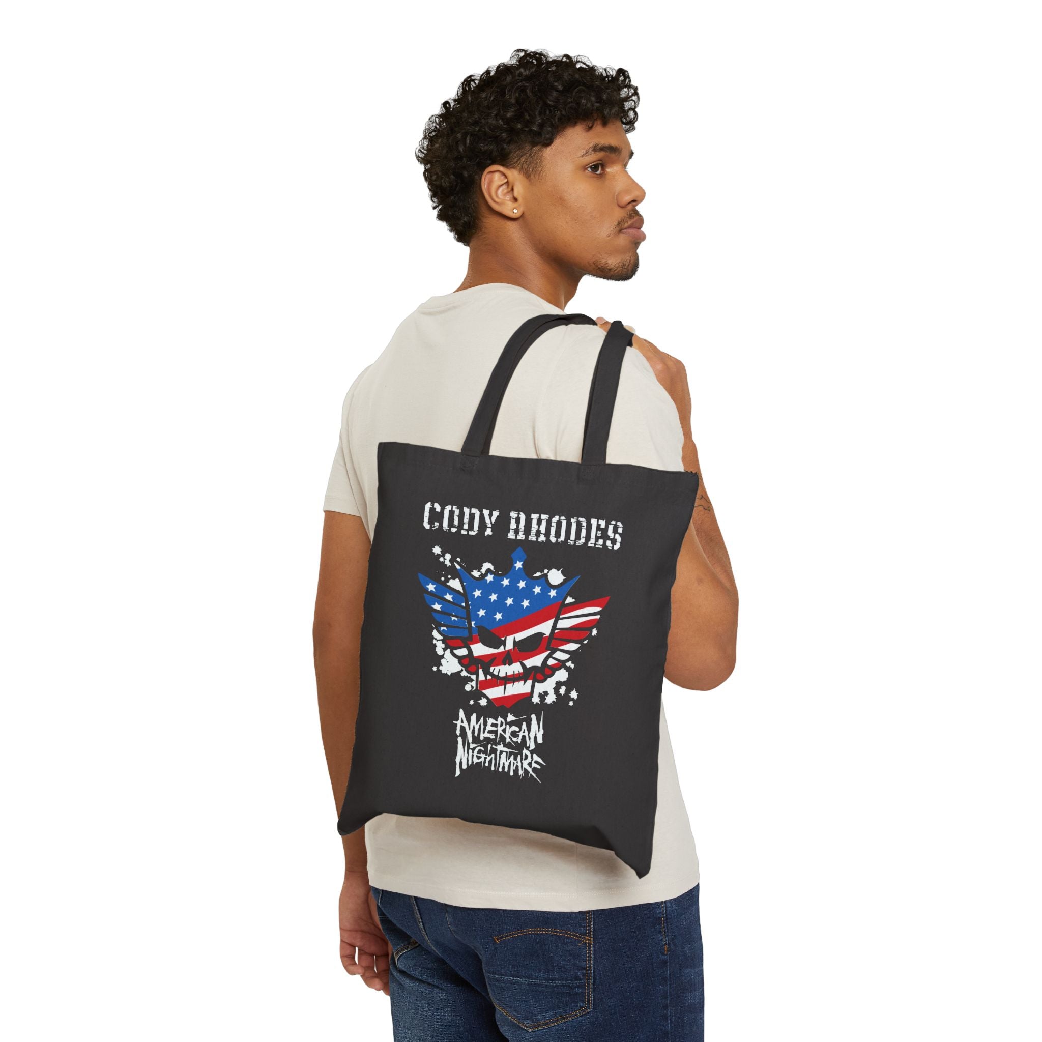 Cody Rhodes American Nigtmare Graphic Design, Sports Fan Tote Bag, Unisex , Gift Tote Bag for Him-Her