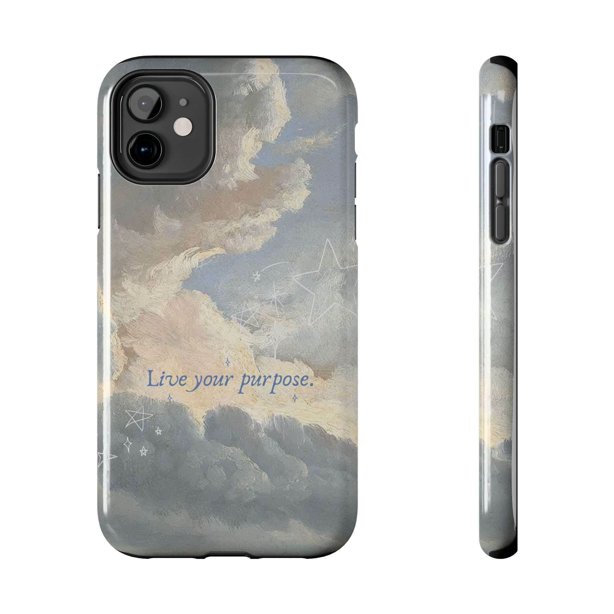 Live Your Purpose, Elegant Phone Cases, Stylish Phone Covers, Chic Phone Protectors, Fashionable Case for Her, Trendy Smartphone Accessories