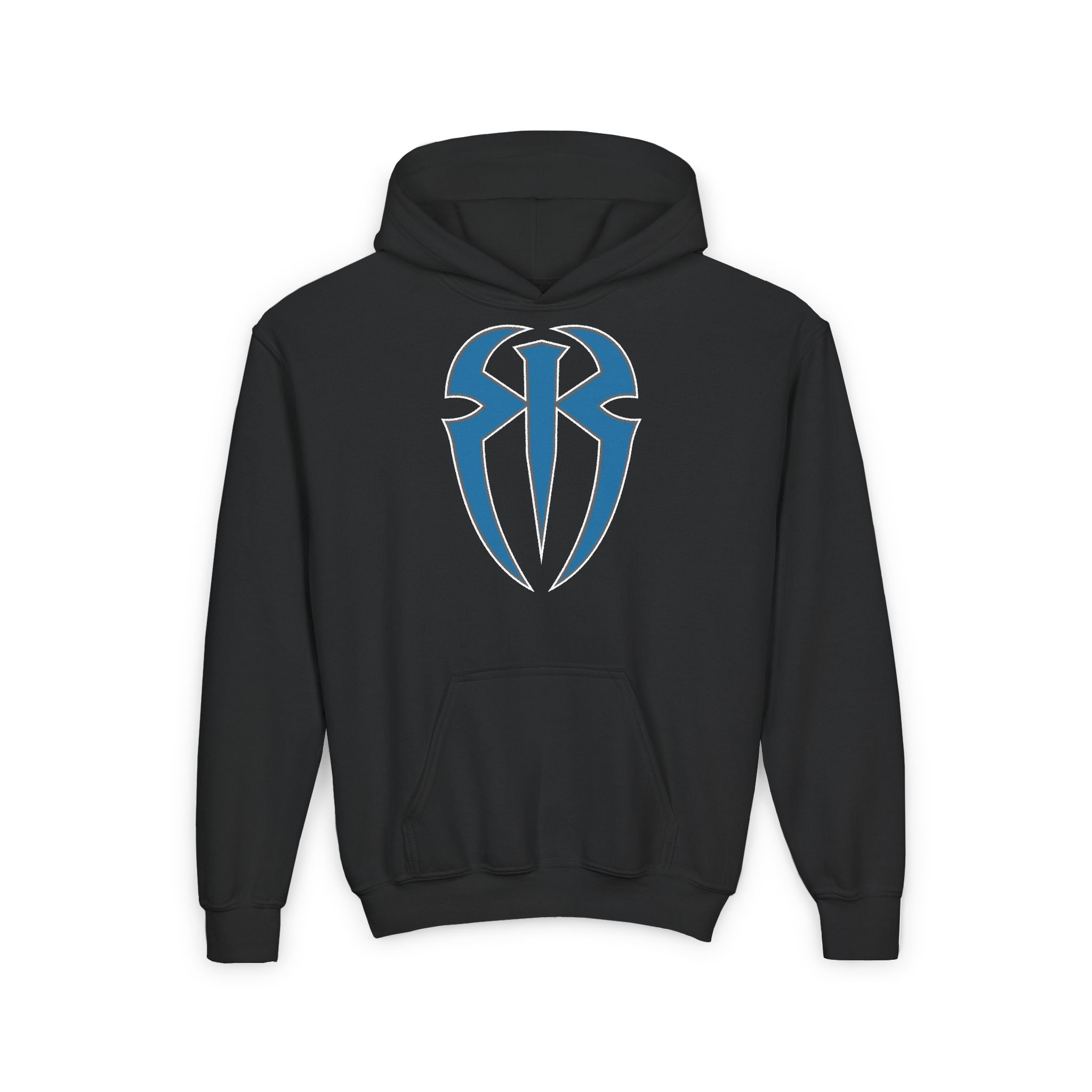 Roman Reigns All Blue Shirt Design, Sports Fan Kids Hoodies - Youth Heavy Blend Hooded Sweatshirt, Unisex, Gift for Her-Him, Casual Outwear