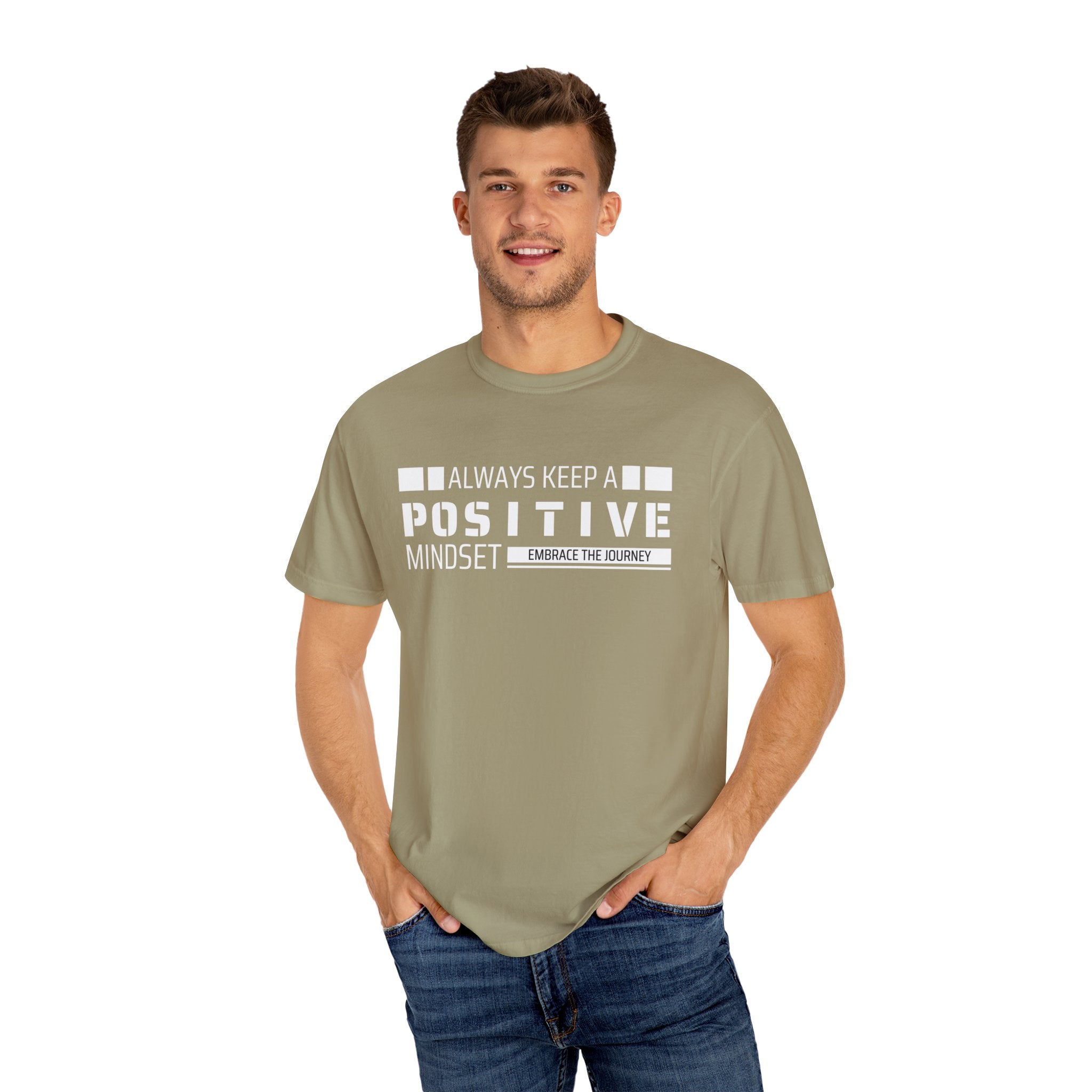 Always Keep A Positive Mindset, Graphic Design Unisex T-shirt, Casual Cotton Outwear, Gift for Him- Gift for Her, Stylish Tee, Cool Shirt, Trendy Apparel, Comfortable Top,