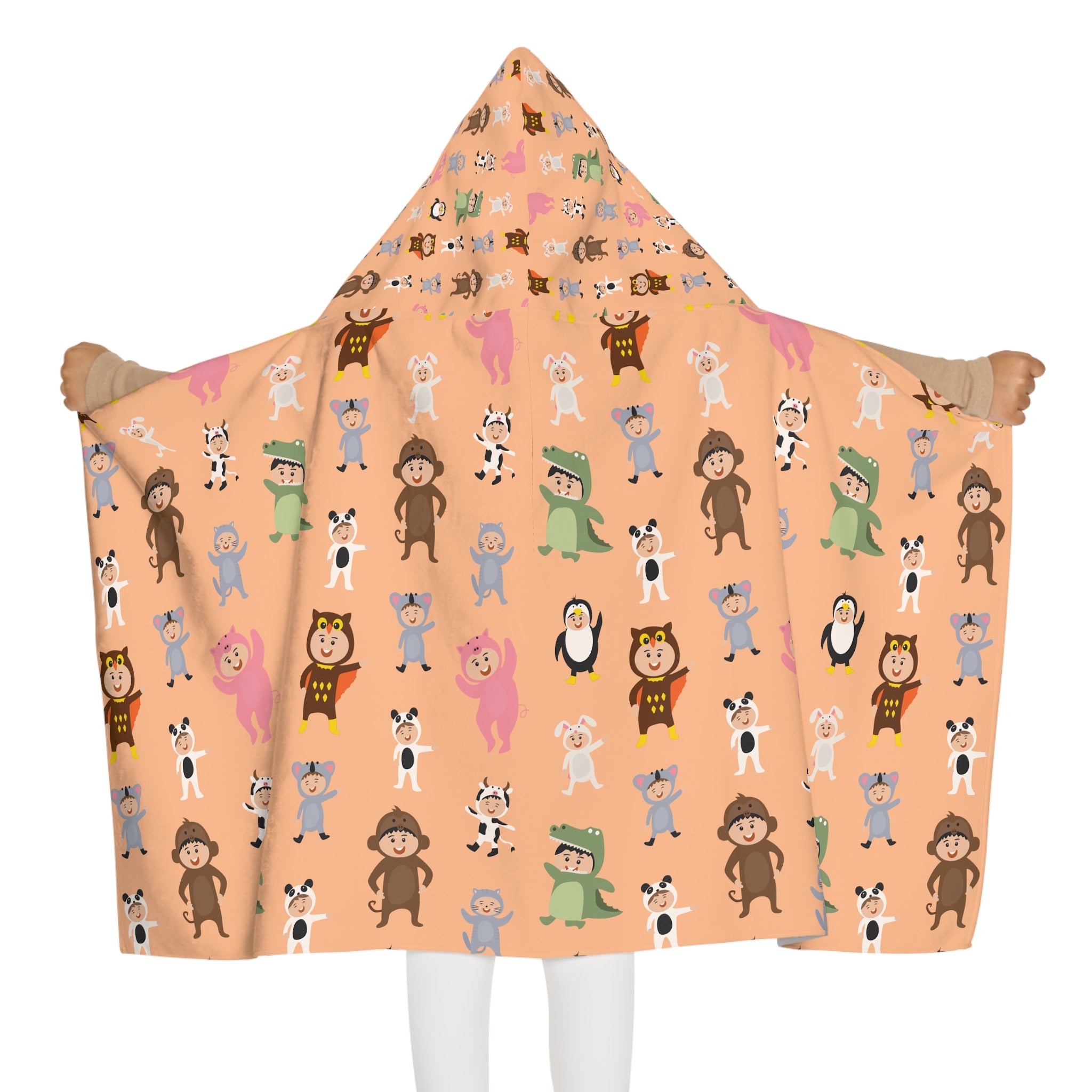 Animal Costume Design Hooded Towel, Cute Designs - Youth Hooded Towel