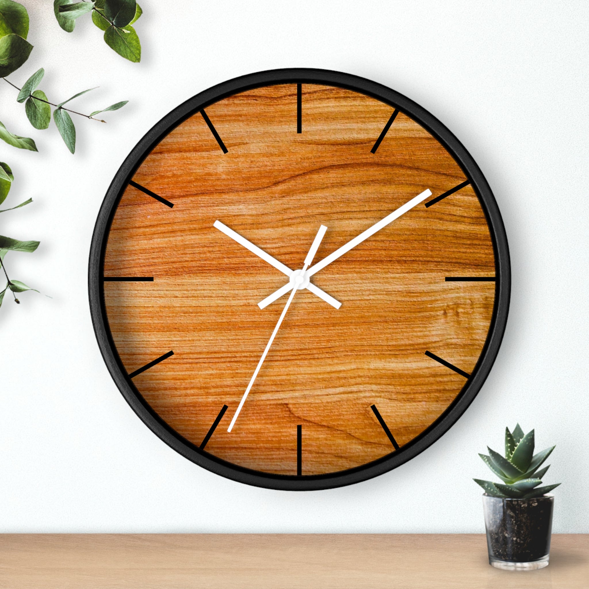 Wood Design Elegant Wall Clock, Home Decor, Wall Art, Modern Decor for Home, Office, and Living Room