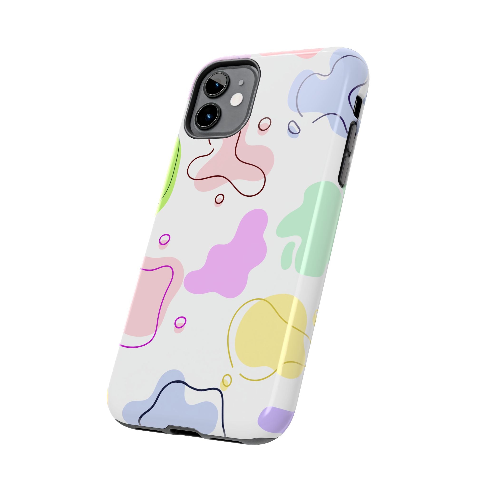 Colorful Pastel Abstract Patern, Elegant Phone Cases, Stylish Phone Covers, Chic Phone Protectors, Fashionable Case for Her, Trendy Smartphone Accessories