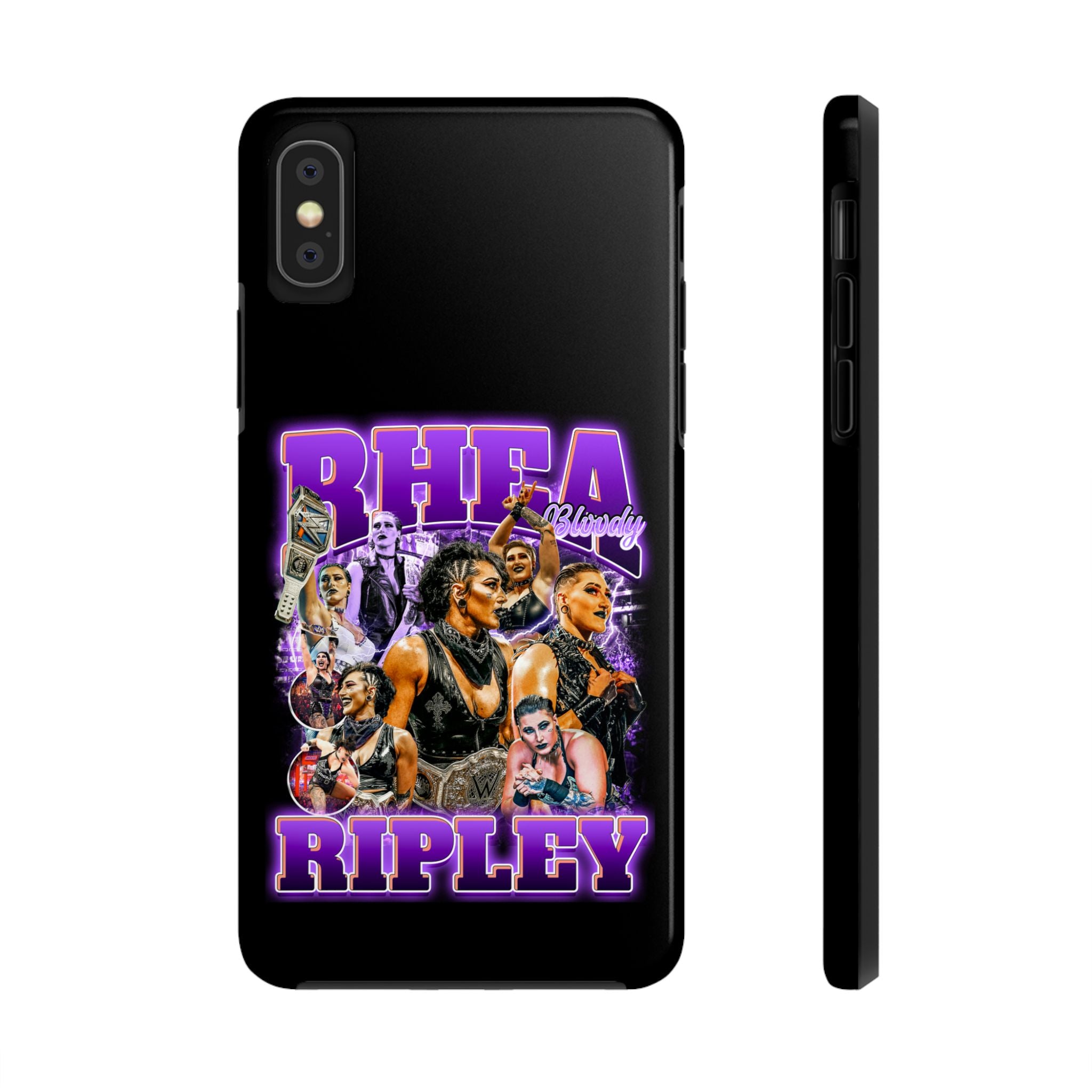 Rhea Ripley Graphic Portrait Design, iPhone and Samsung Case Cool Graphic Sports Fan Phone Case