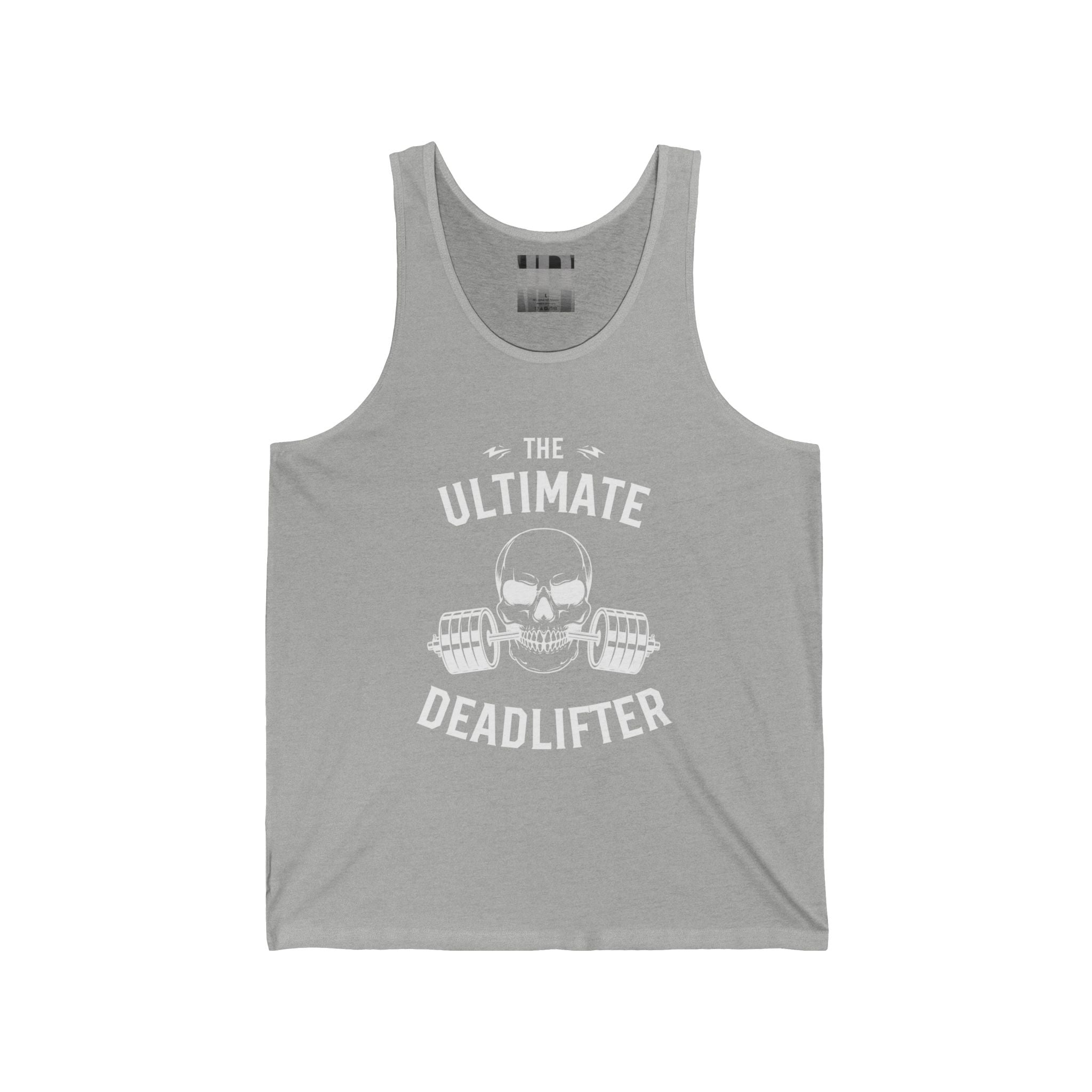 Ultimate Deadlifter White, Gym Dudes Tank Top, Workout Sleeveless Shirt, Fitness Muscle Tee, Athletic Unisex Jersey Tank, Bodybuilding Tank, Exercise Vest