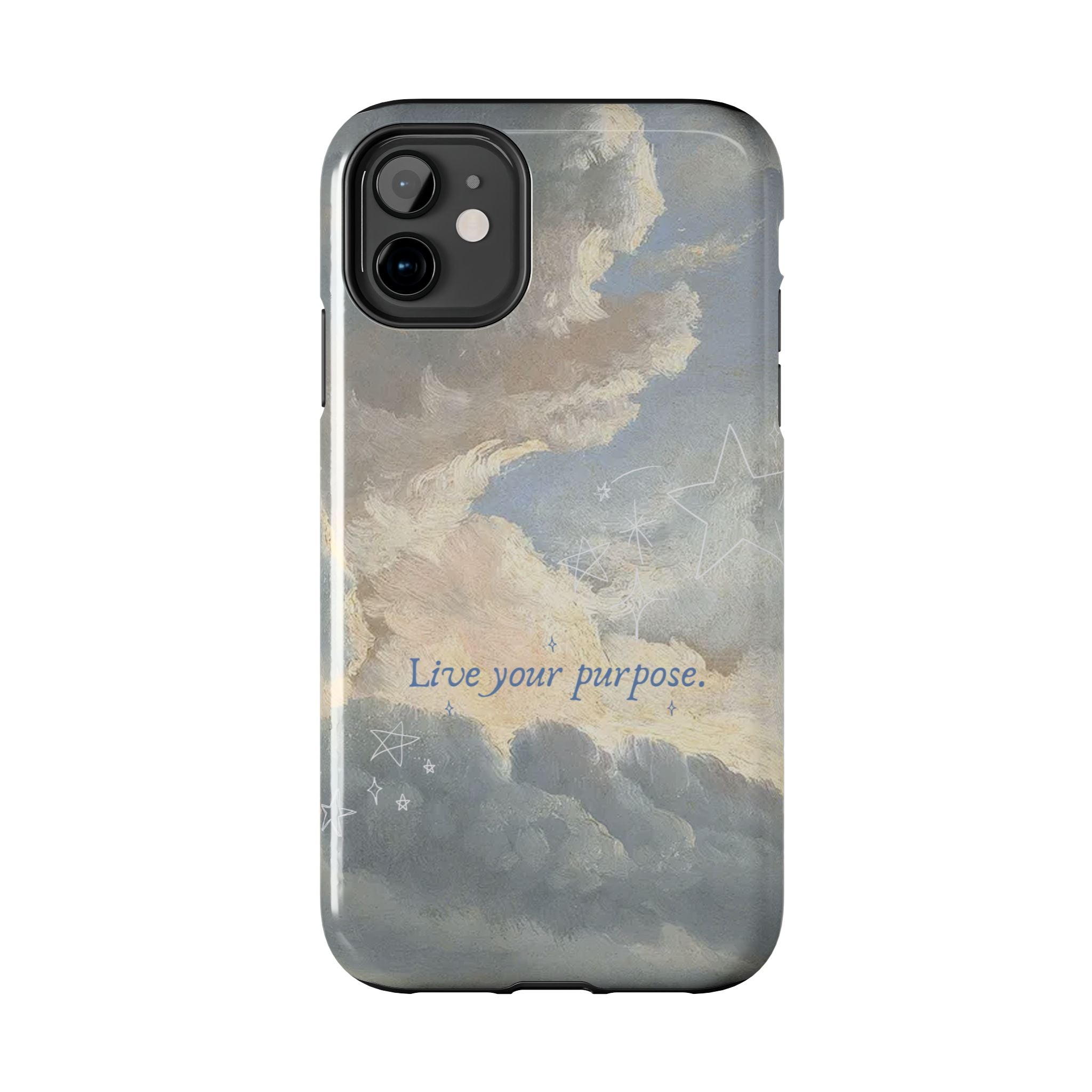 Live Your Purpose, Elegant Phone Cases, Stylish Phone Covers, Chic Phone Protectors, Fashionable Case for Her, Trendy Smartphone Accessories