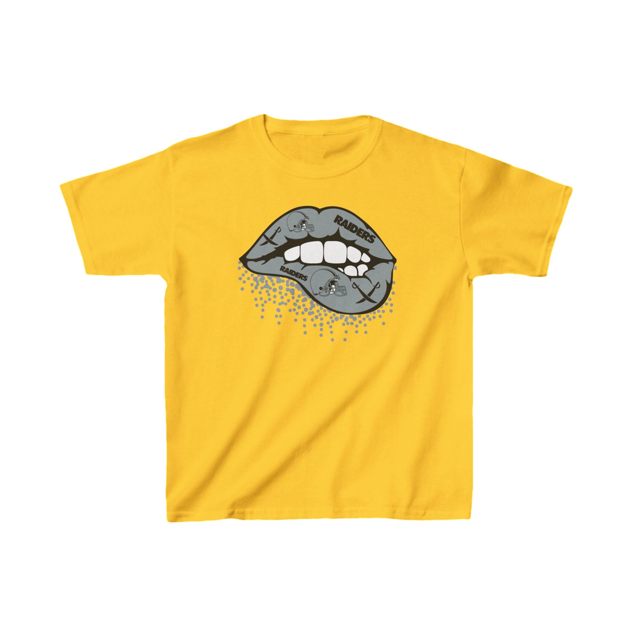 Lip Bite Raiders Shirt for Kids, Gift Fan Sports Shirt, Children Shirt Clothing, Youth Team Game Day Shirt, Unisex Shirt