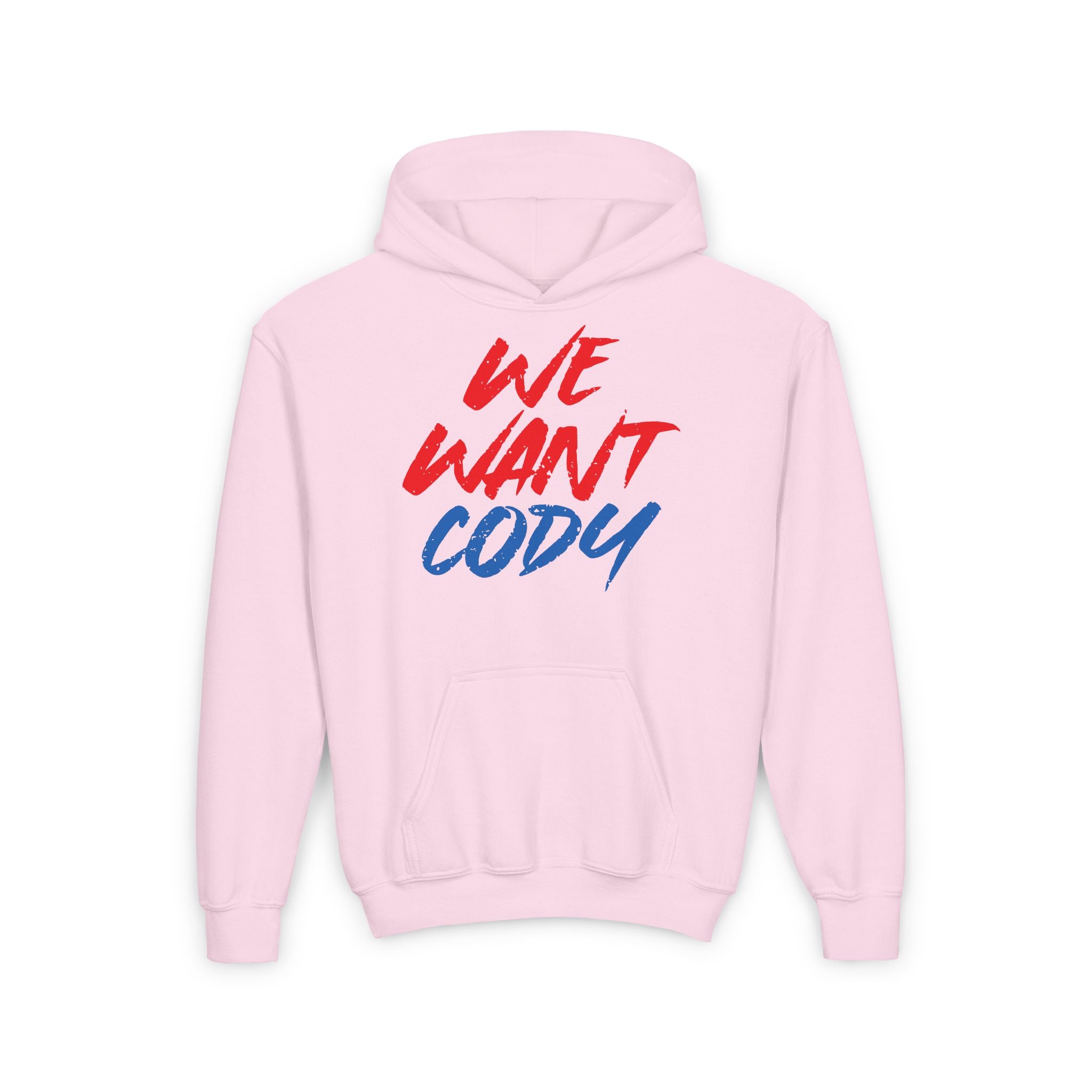 We Want Cody Graphic Design, Sports Fan Kids Hoodies - Youth Heavy Blend Hooded Sweatshirt, Unisex Wrestling Fan Hoodies, Gift for Her-Him, Casual Outwear