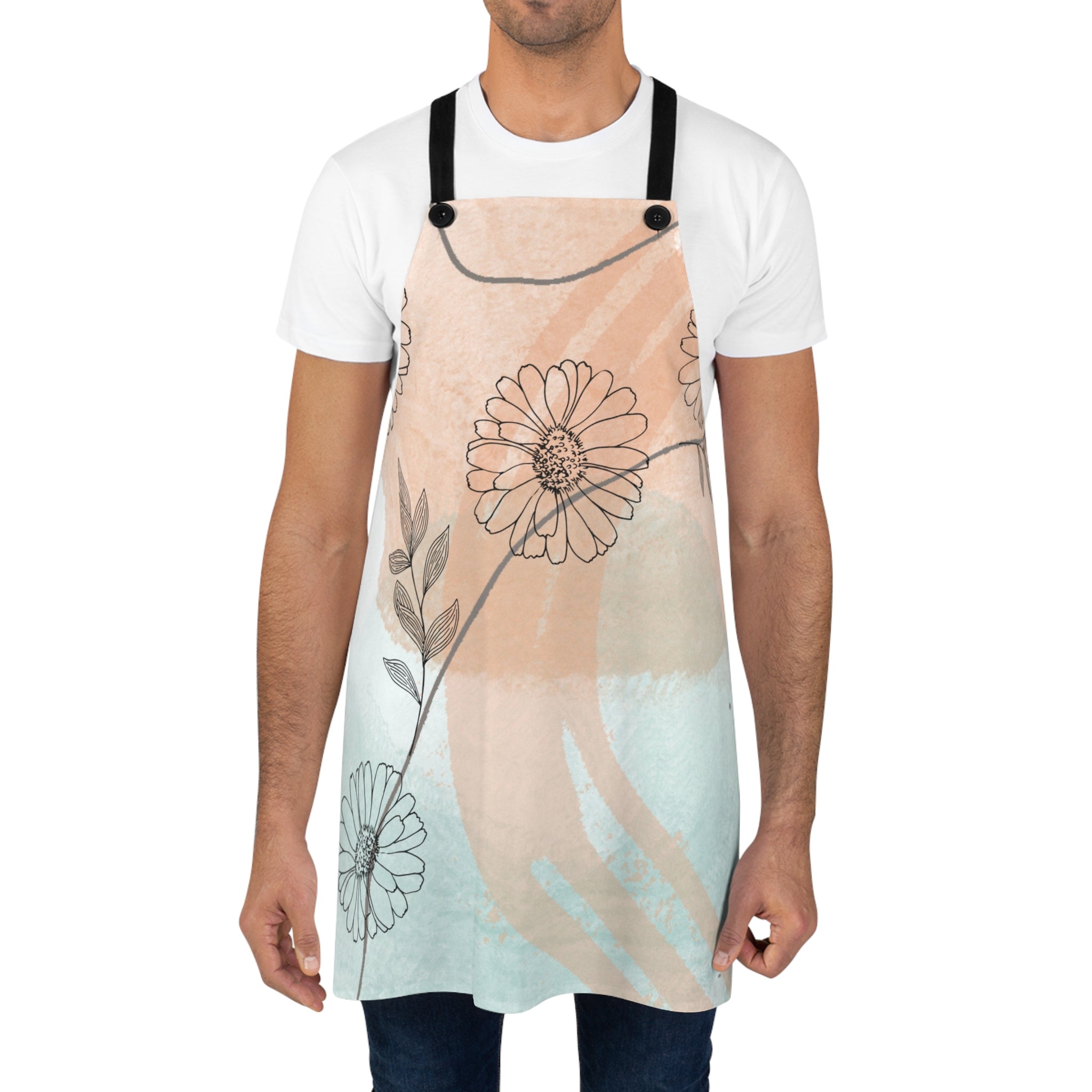 Pastel Abstract Minimalist Design, Unisex Apron, Apron for Her, Apron for Him, Food Lover, Kitchen Accessories