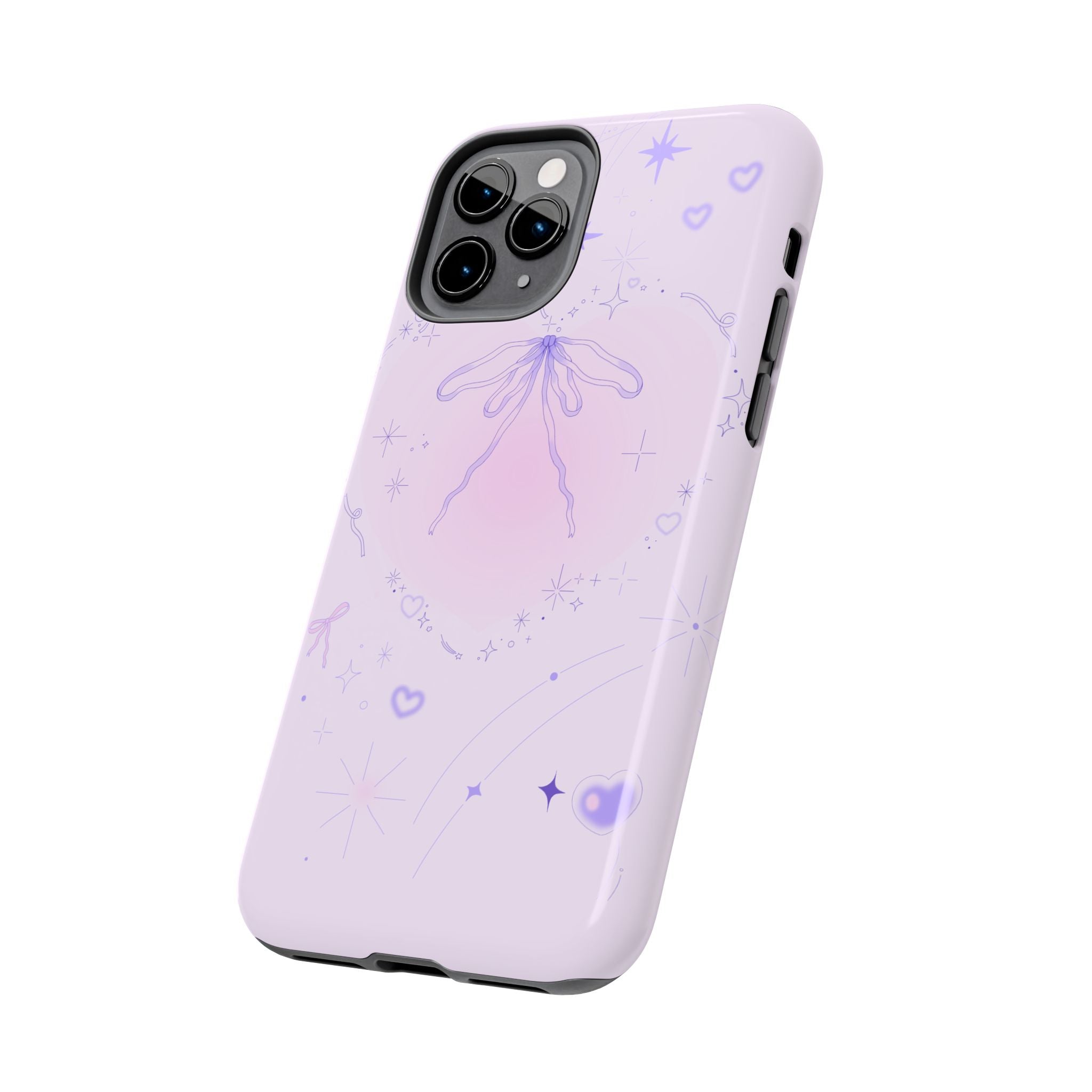 Pink Purple Delicate Fine Line Design, Elegant Phone Cases, Stylish Phone Covers, Chic Phone Protectors, Fashionable Case for Her, Trendy Smartphone Accessories