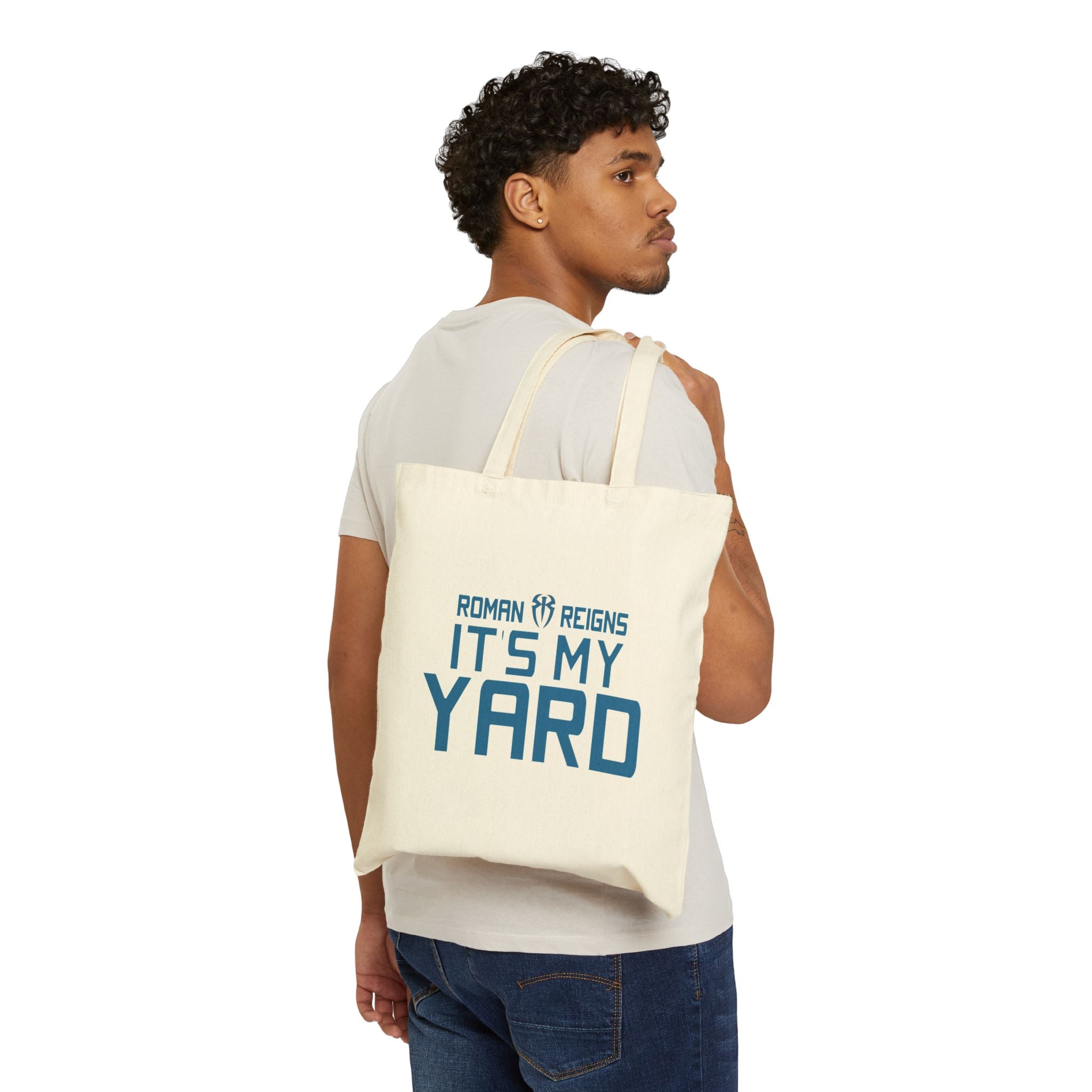 Roman Reigns "It's My Yard" Design, Sports Fan Tote Bag, Unisex , Gift Tote Bag for Him-Her