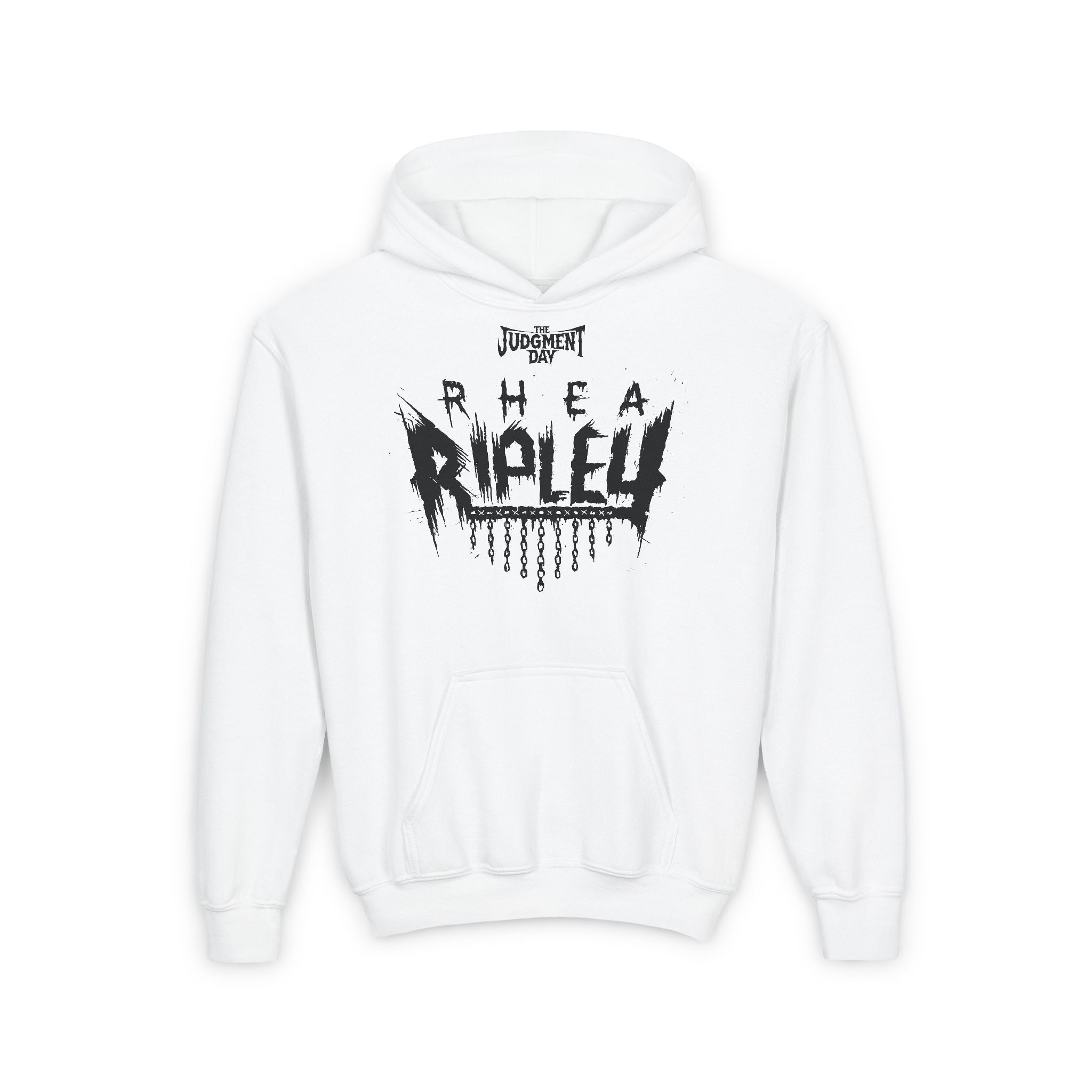 Copy of White The Judgement Day Rhea Ripley Shirt Design, Sports Fan Kids Hoodies - Youth Heavy Blend Hooded Sweatshirt, Unisex Wrestling Fan Hoodies, Gift for Her-Him, Casual Outwear