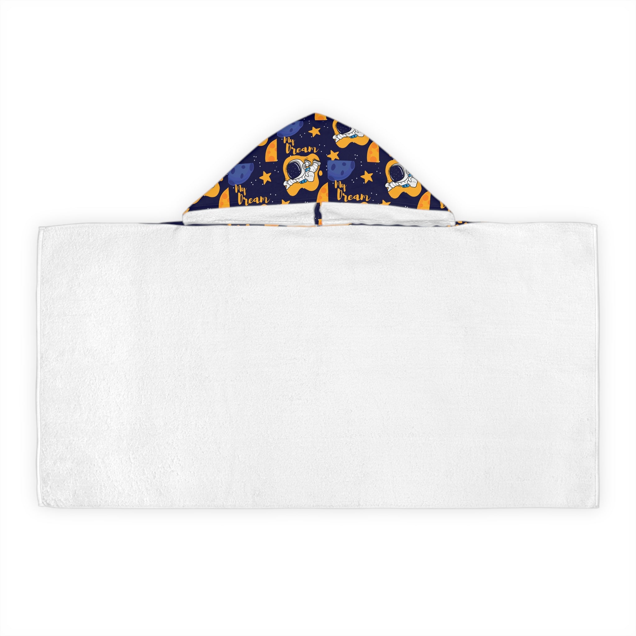 Blue My Dream Design Hooded Towel, Cute Designs - Youth Hooded Towel