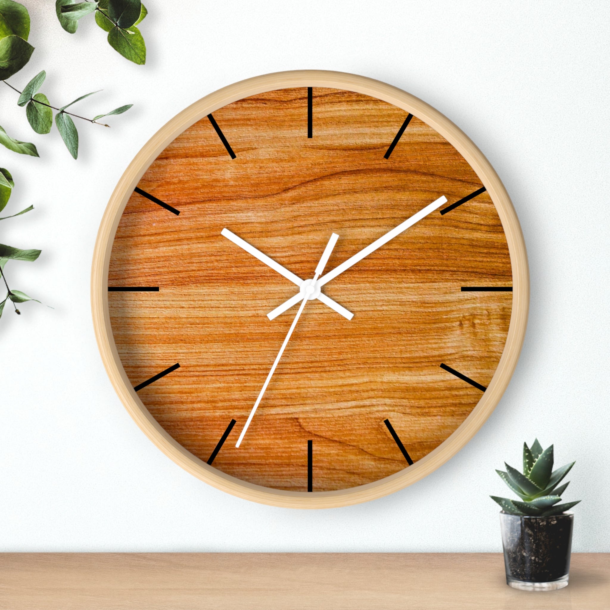 Wood Design Elegant Wall Clock, Home Decor, Wall Art, Modern Decor for Home, Office, and Living Room