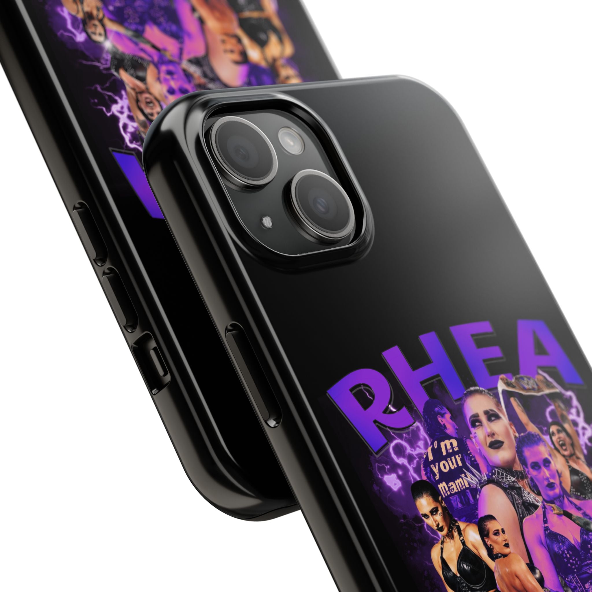 Rhea Ripley Graphic Portrait Design, iPhone and Samsung Case Cool Graphic Sports Fan Phone Case