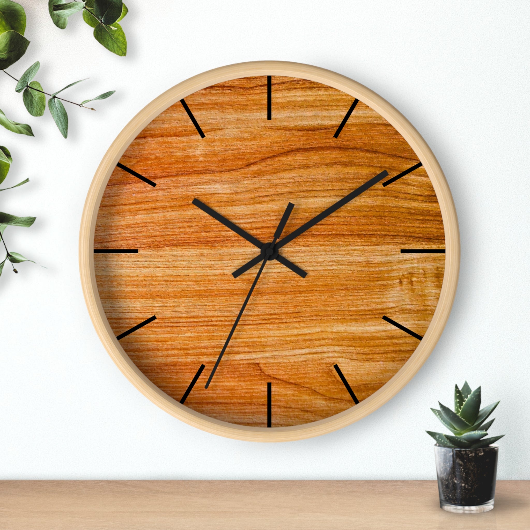 Wood Design Elegant Wall Clock, Home Decor, Wall Art, Modern Decor for Home, Office, and Living Room