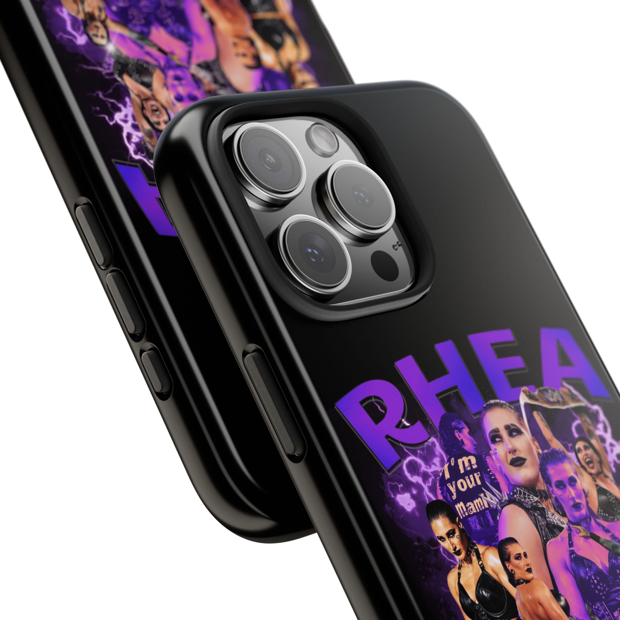 Rhea Ripley Graphic Portrait Design, iPhone and Samsung Case Cool Graphic Sports Fan Phone Case