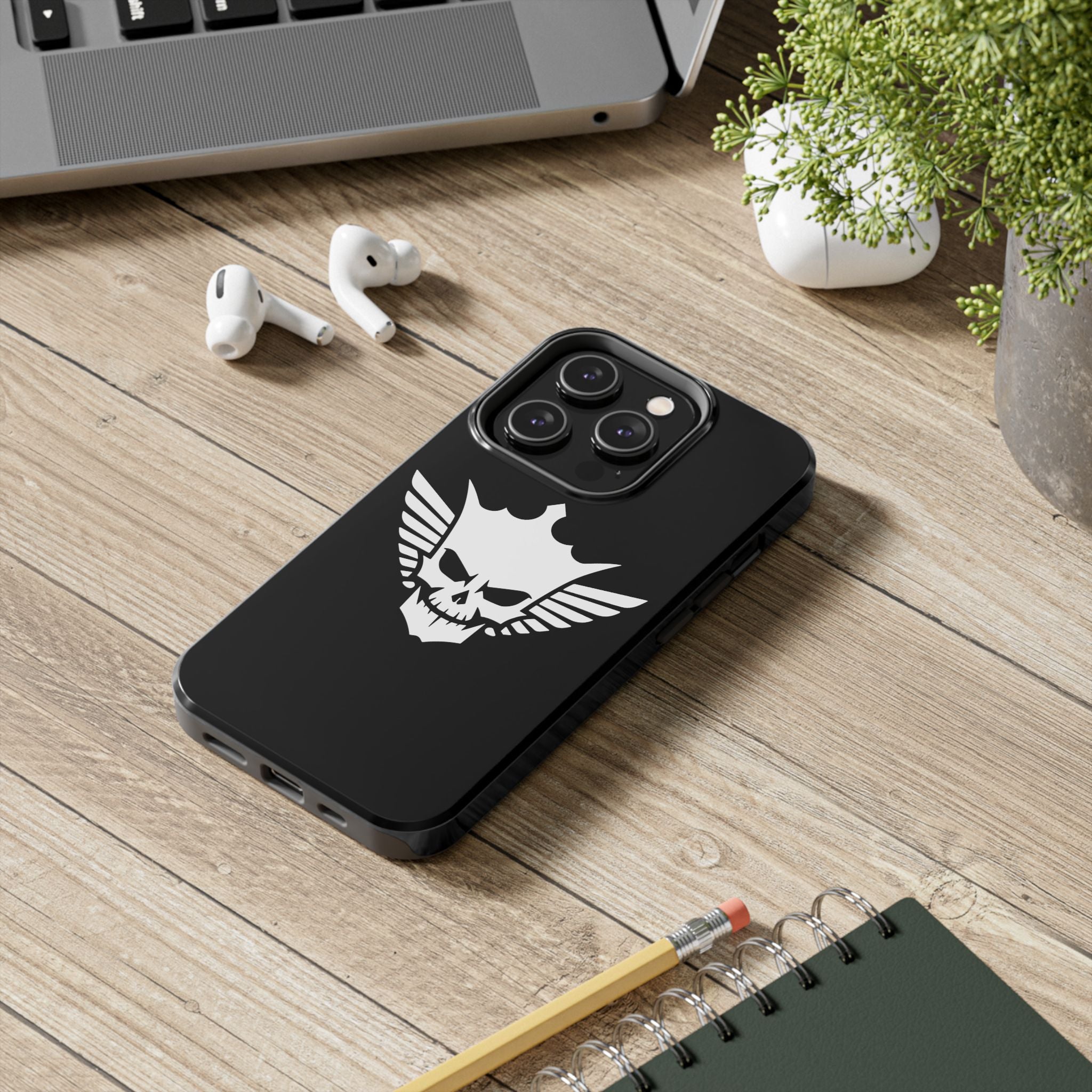 Cody Rhodes White Skull Design, iPhone and Samsung Case Cool Graphic Sports Fan Phone Case