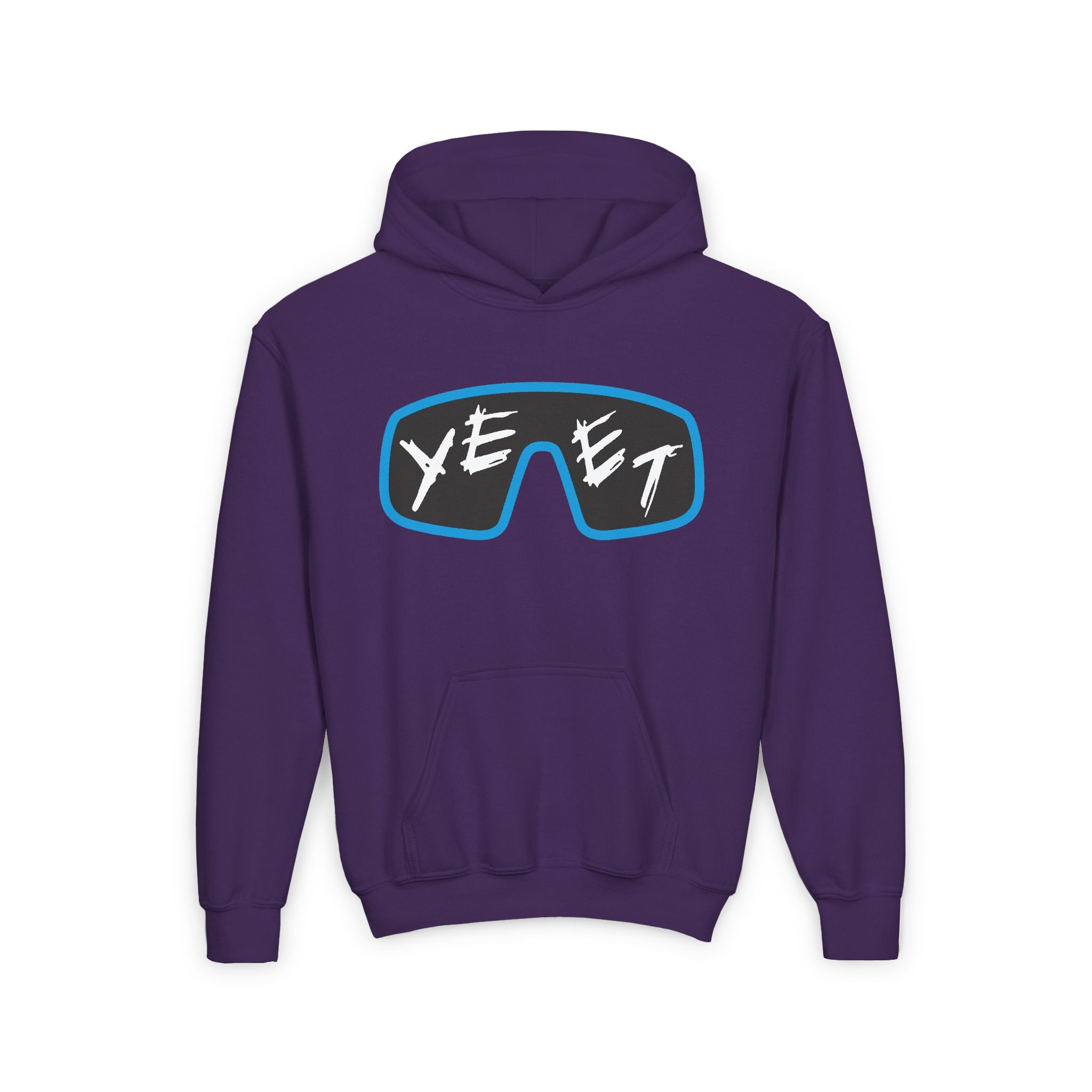 Yeet Glasses Shirt Design, Sports Fan Kids Hoodies - Youth Heavy Blend Hooded Sweatshirt, Unisex Wrestling Fan Hoodies, Gift for Her-Him, Casual Outwear