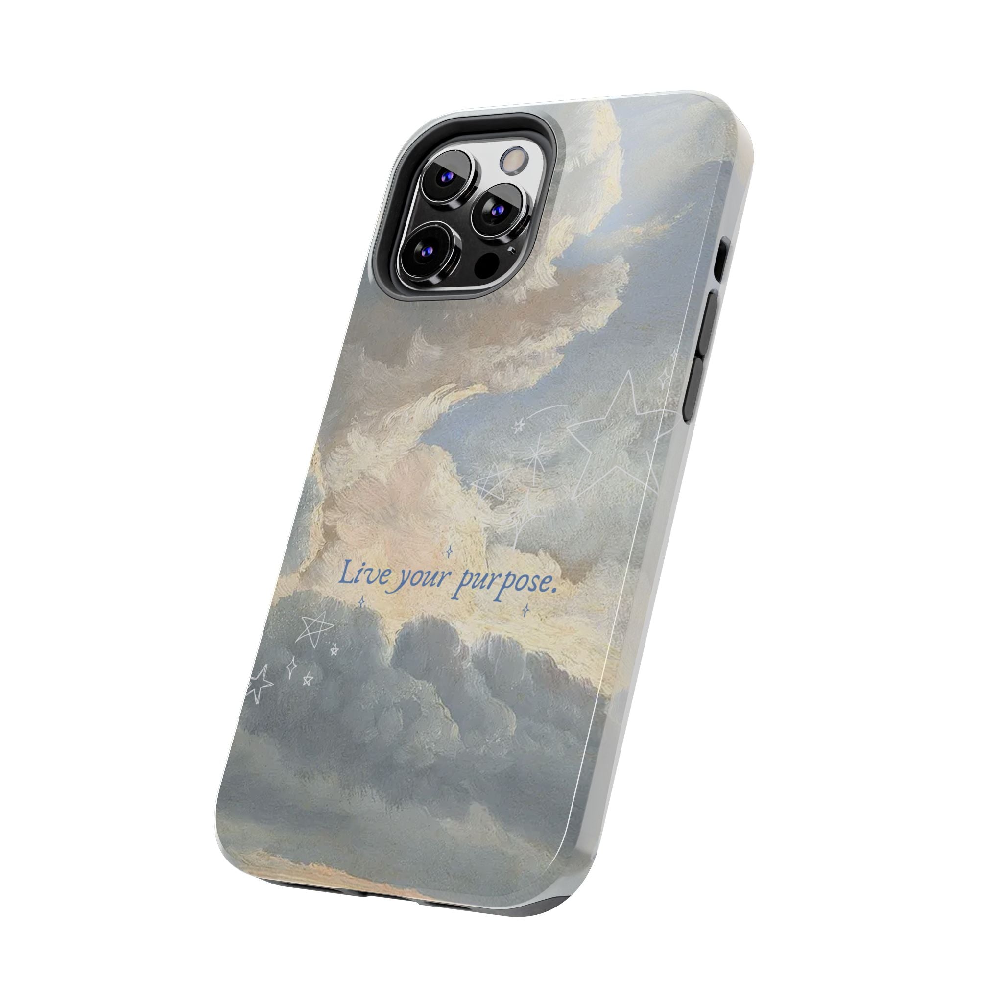 Live Your Purpose, Elegant Phone Cases, Stylish Phone Covers, Chic Phone Protectors, Fashionable Case for Her, Trendy Smartphone Accessories