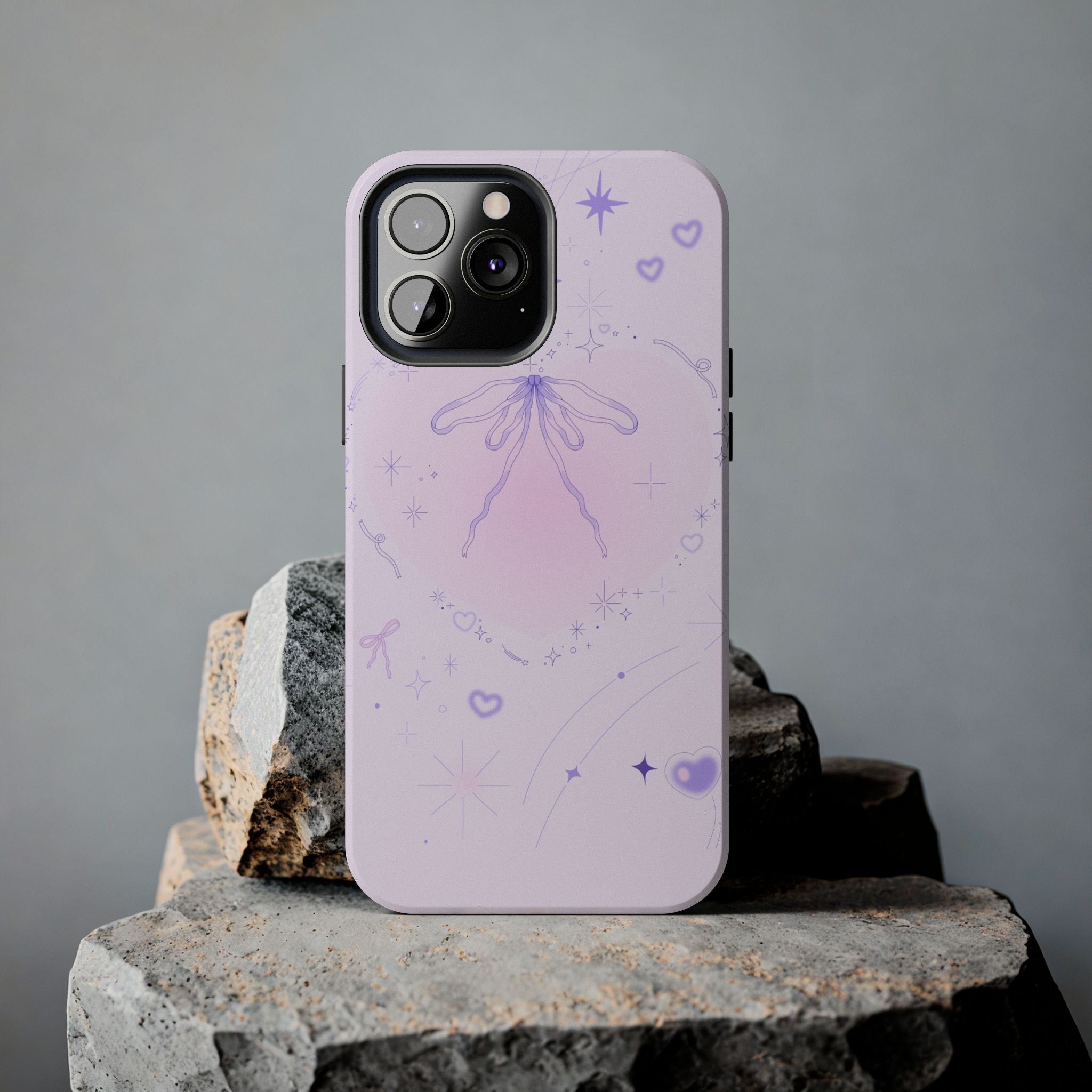 Pink Purple Delicate Fine Line Design, Elegant Phone Cases, Stylish Phone Covers, Chic Phone Protectors, Fashionable Case for Her, Trendy Smartphone Accessories