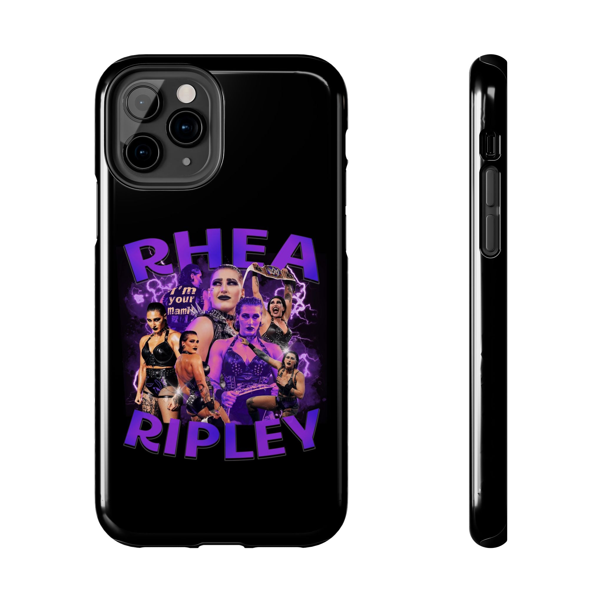 Rhea Ripley Graphic Portrait Design, iPhone and Samsung Case Cool Graphic Sports Fan Phone Case