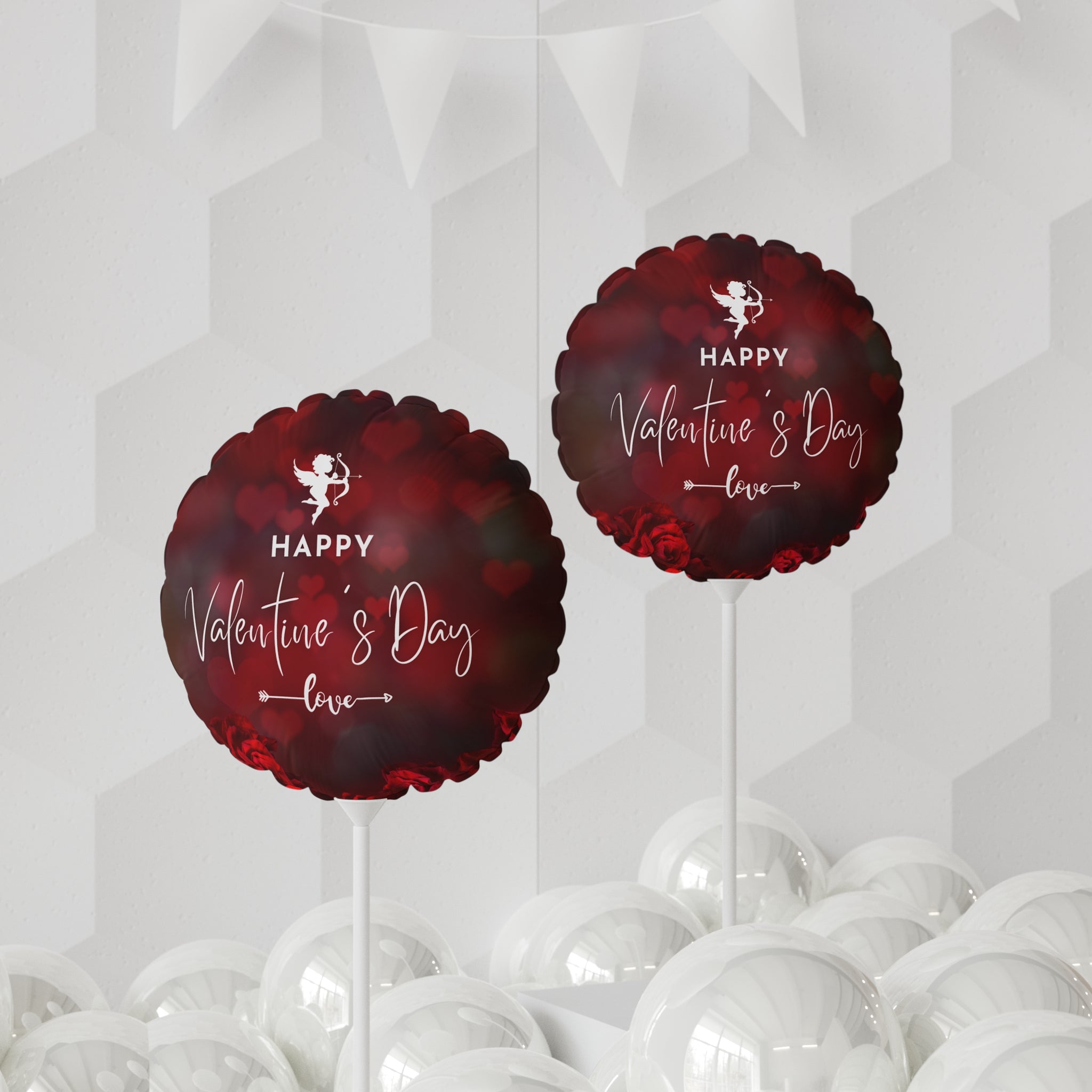 Valentine's Day Balloons, Romantic Heart-shaped Decorative Balloons, 11 inch - Love Celebration Party Supplies, Wedding