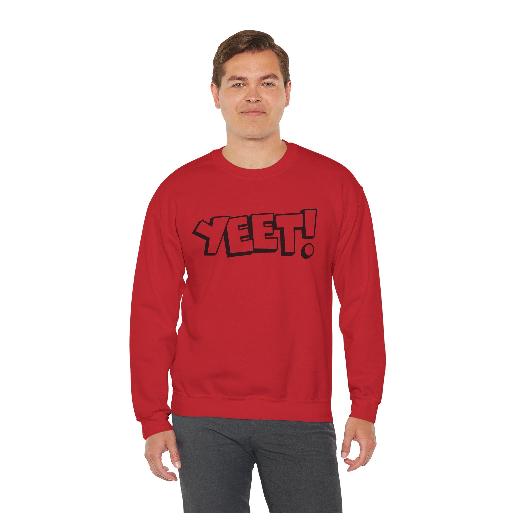 Yeet! Shirt Design, Wrestling Fan Unisex Sweatshirt - Gift for Him or Her, Casual Outwear, Graphic Design, Heavy Blend Crewneck Sweatshirt