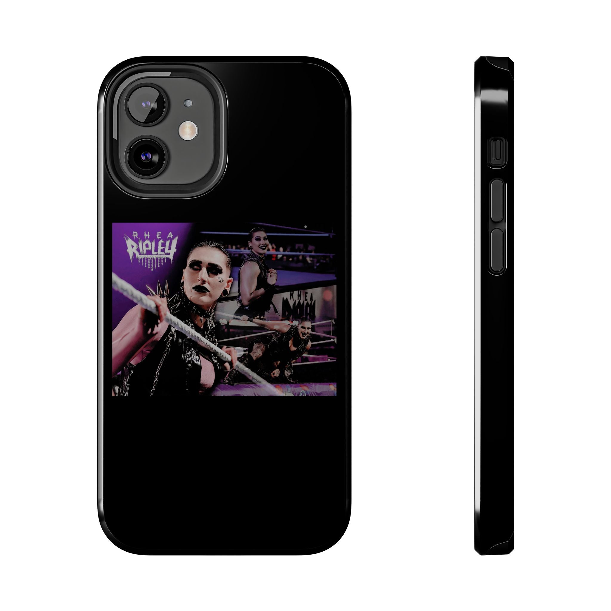 Rhea Ripley Wrap Graphic Portrait Design, iPhone and Samsung Case Cool Graphic Sports Fan Phone Case