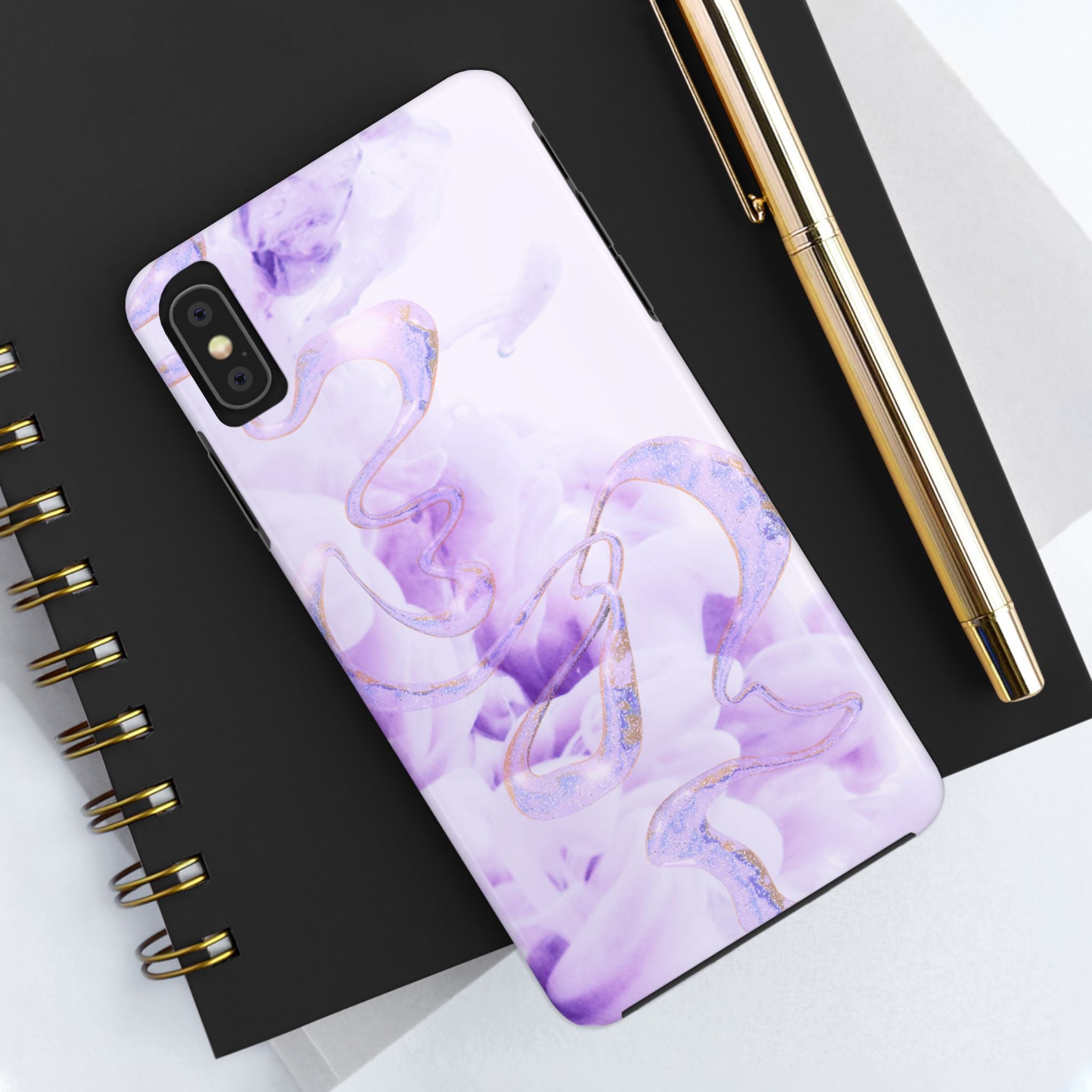 Abstract Purple Fluid Design, Elegant Phone Cases, Stylish Phone Covers, Chic Phone Protectors, Fashionable Case for Her, Trendy Smartphone Accessories