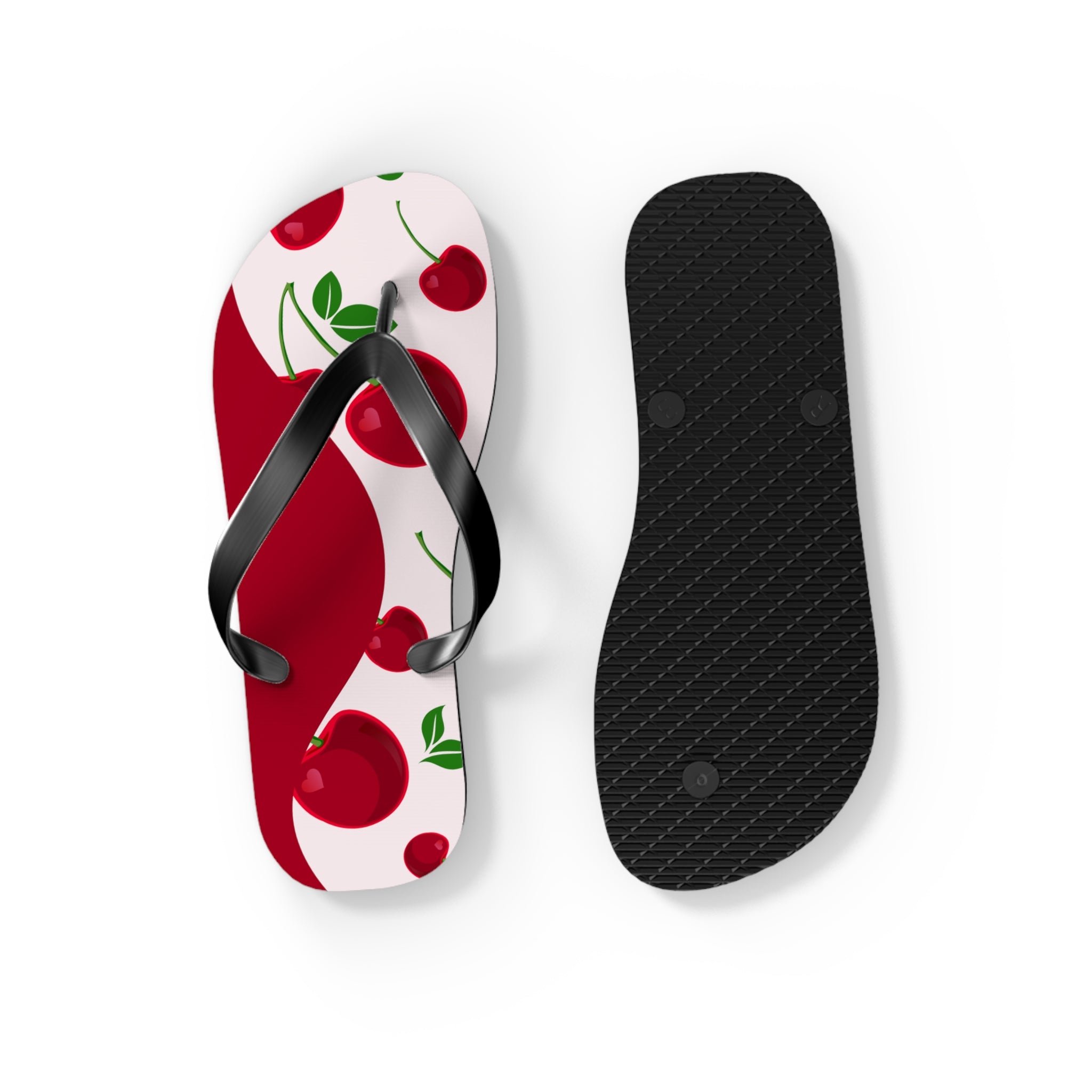 Red Cherries, Flip Flops for Women, Cute Designs, Everyday Use, Indoor Sleepers