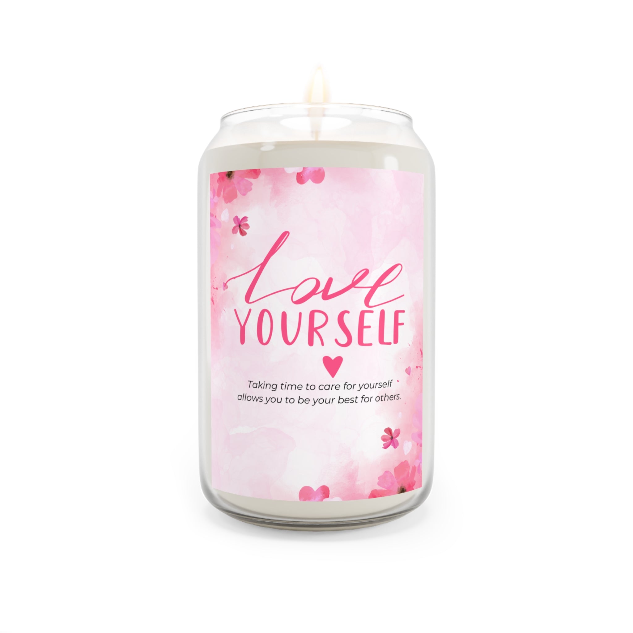 Love Yourself, Scented Candle, Natural Aromatherapy, Stress Relief Luxury Candle, Valentines Day Gift for Her, Long Lasting Candles